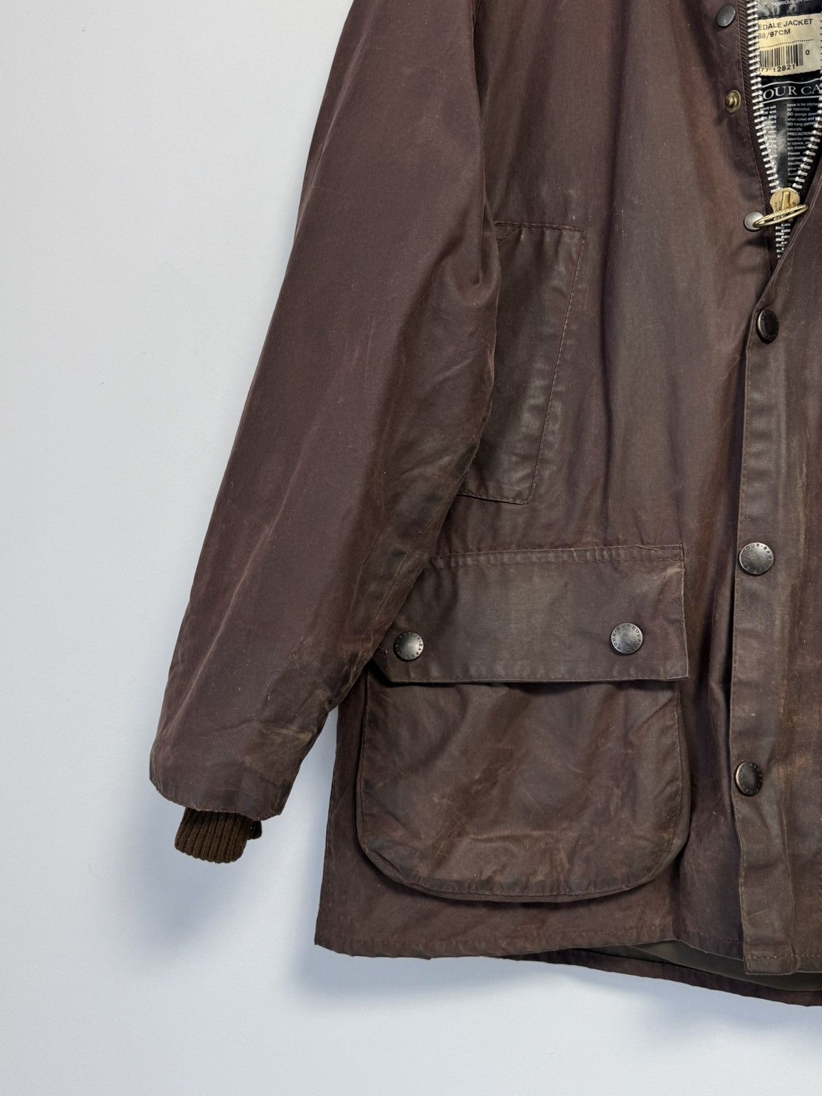 Barbour Vintage Barbour Bedale Wax Jacket Brown C38 England A103 Size US M / EU 48-50 / 2 - 3 Thumbnail