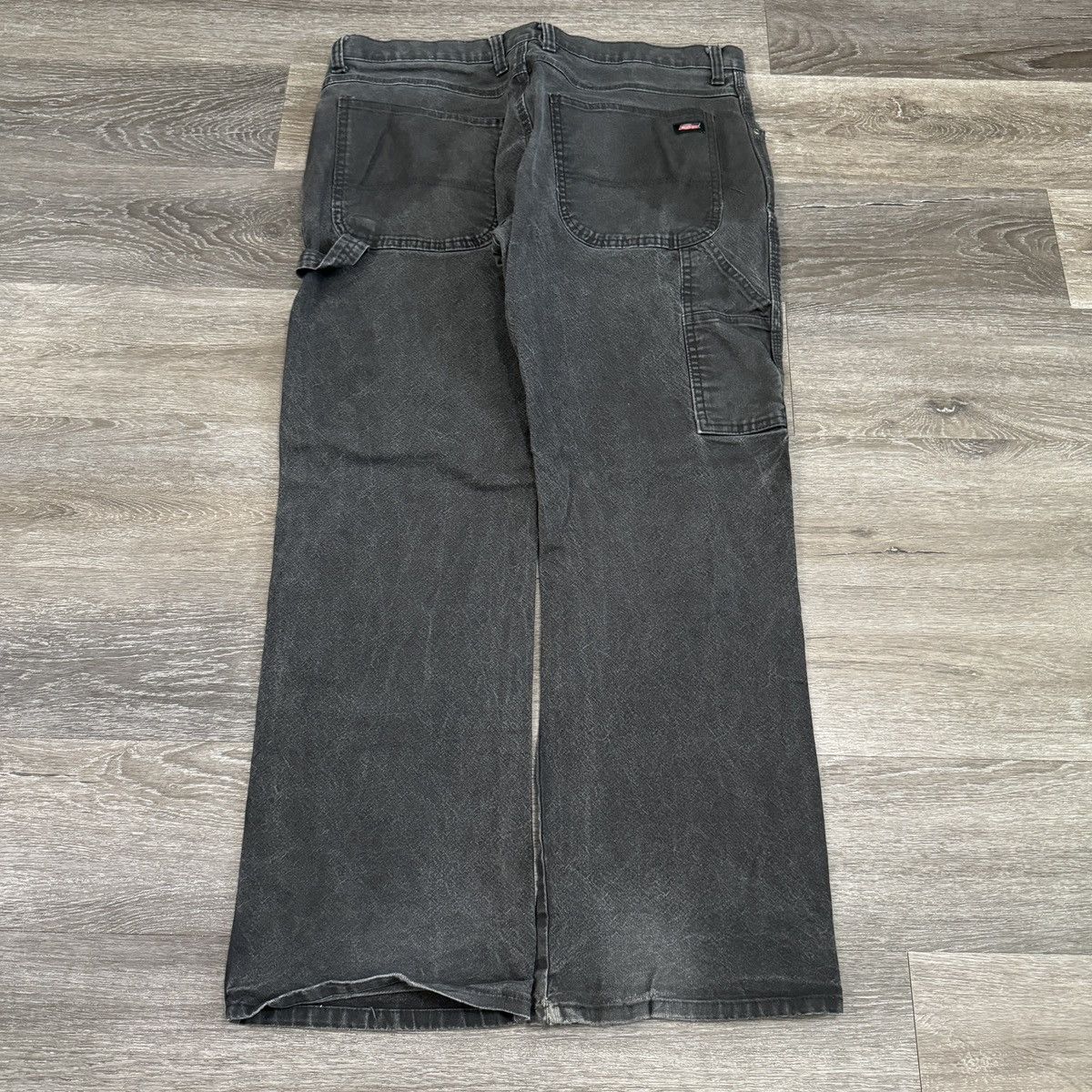 Dickies × StraightFaded × Vintage Vintage Y2K Dickies faded black wide leg carpenter jeans Size US 36 / EU 52 - 1 Thumbnail