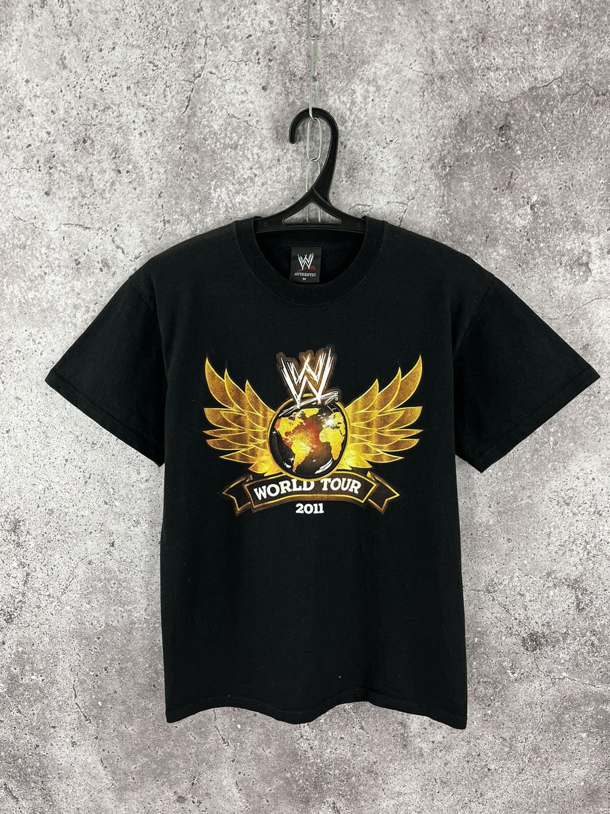Other WWE World Tour 2011 T-Shirt Double Big Logo Black Size M Size US M / EU 48-50 / 2 - 1 Thumbnail