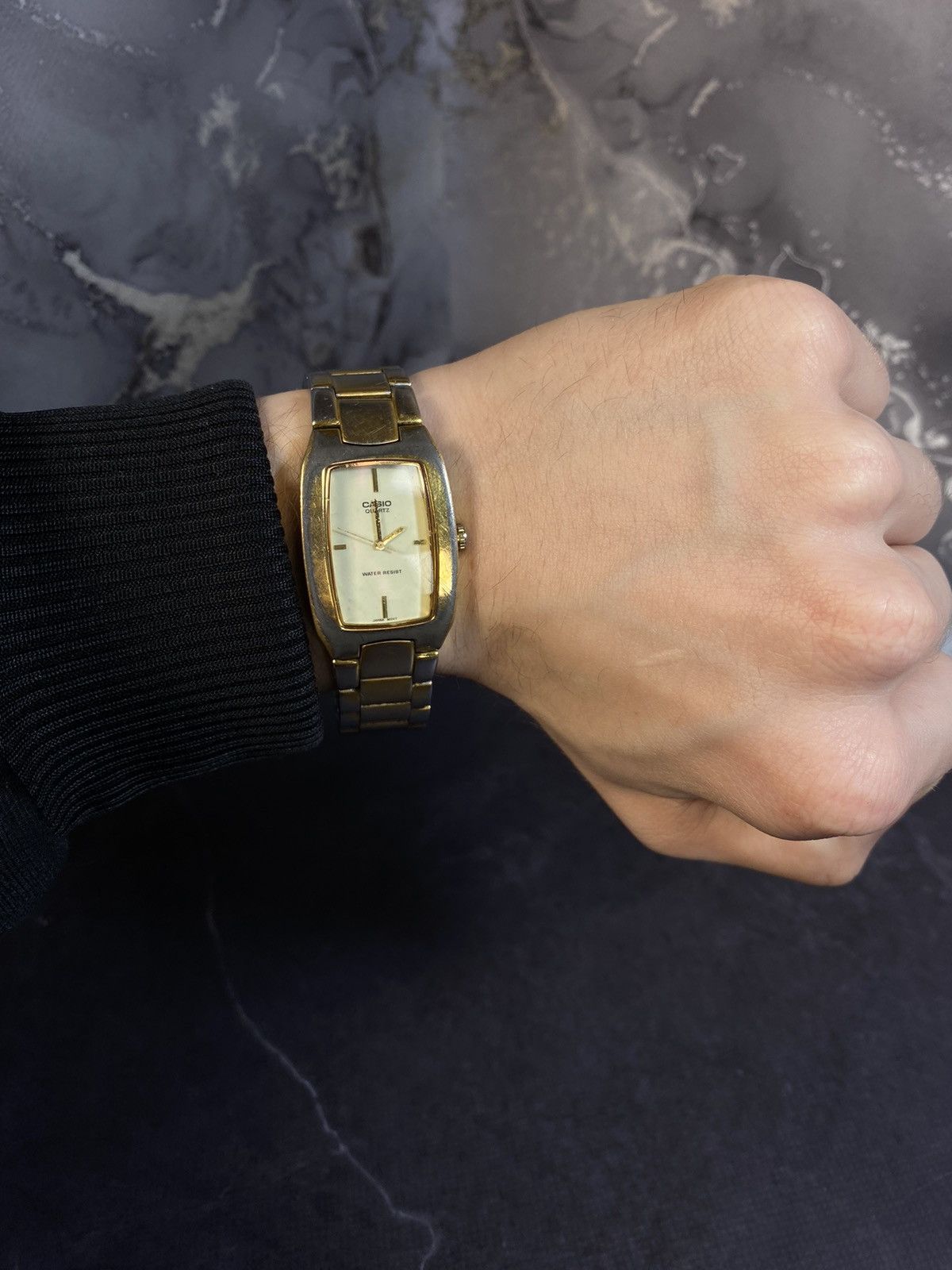 Casio Vintage Casio Quartz Watch Gold & Silver Tone Japanese Brand Size ONE SIZE - 1 Thumbnail