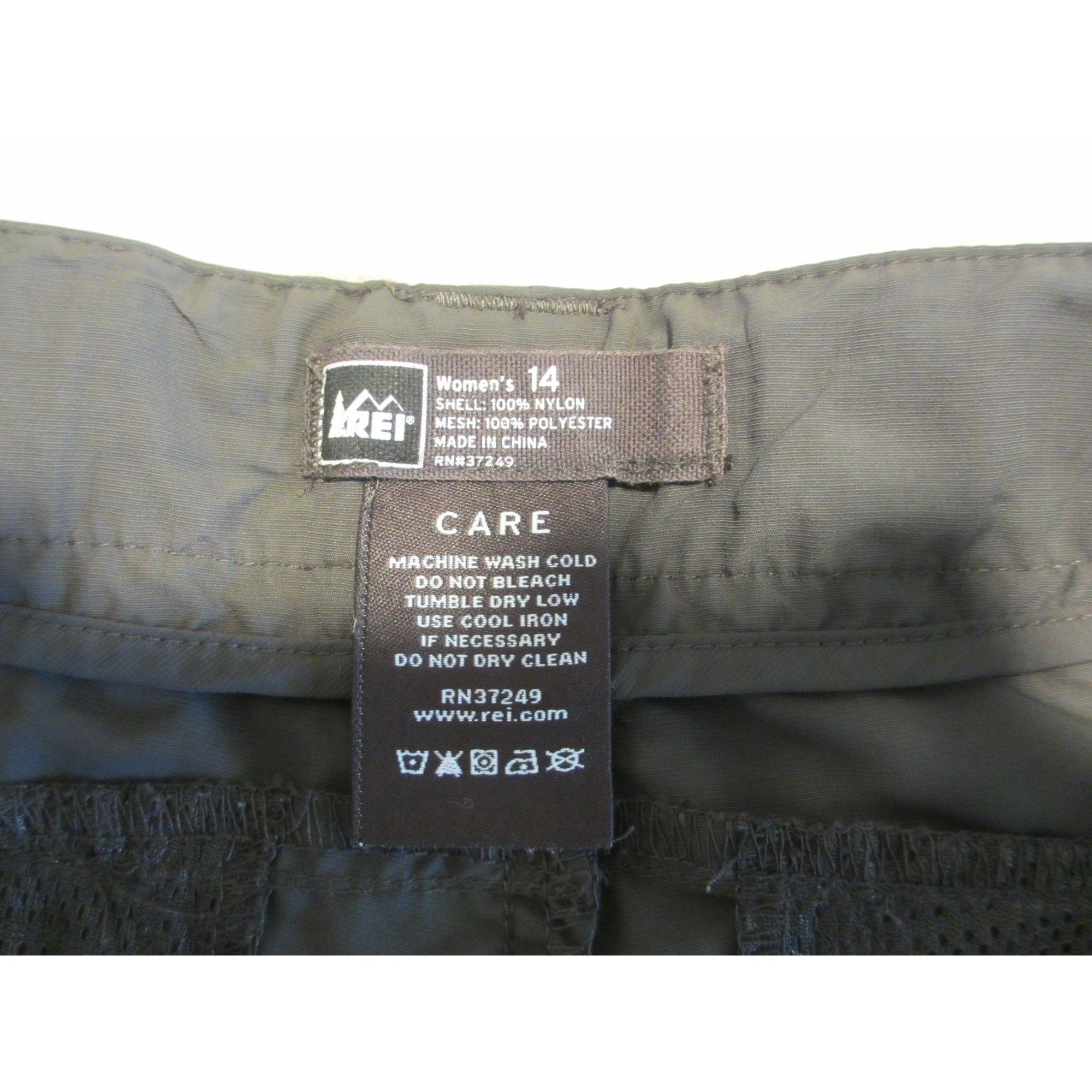 Rei REI Womens Nylon Cargo Shorts Size 14 Dark Gray Lightweight Size 36" / US 14 / IT 50 - 3 Thumbnail