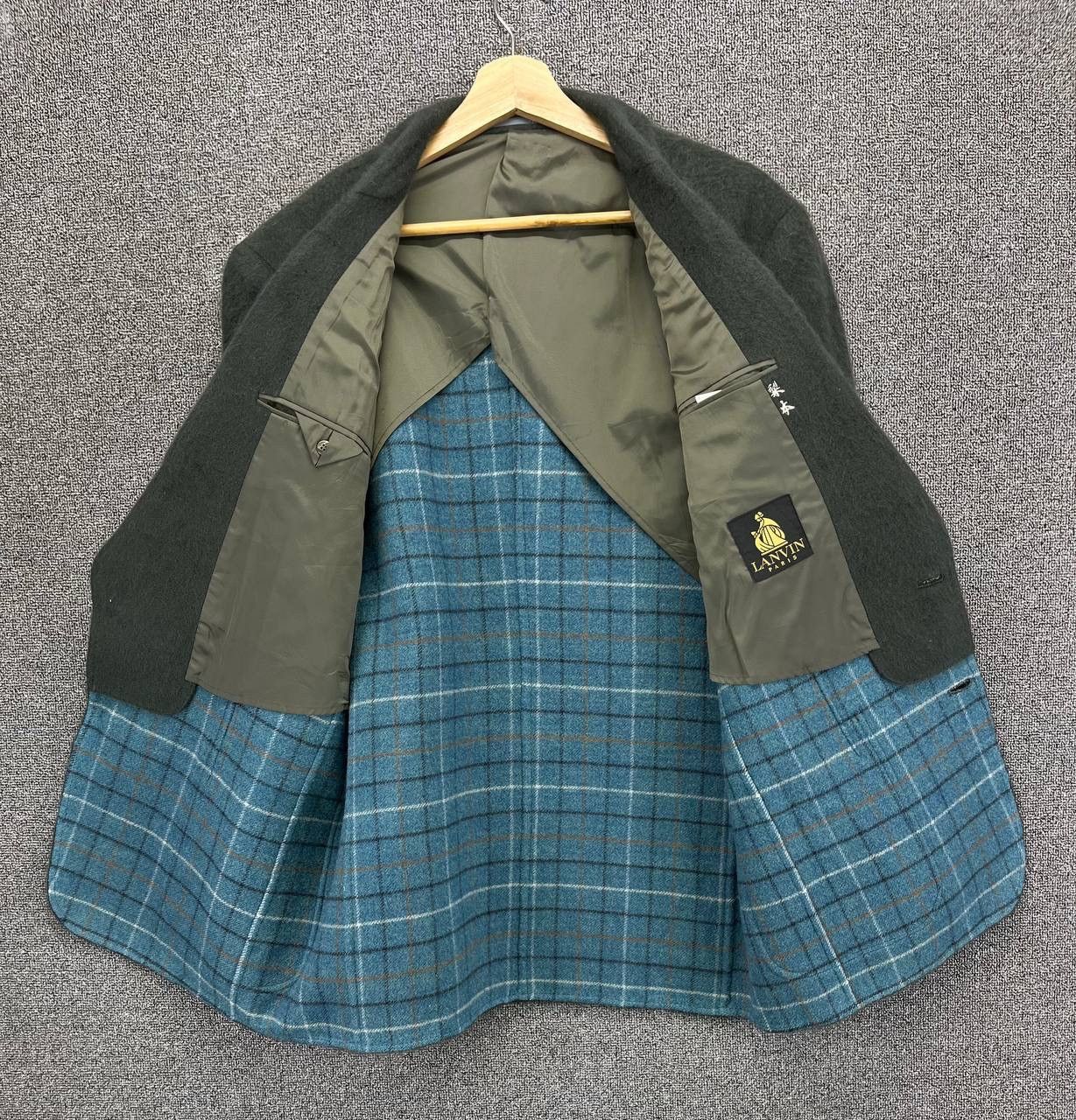 Lanvin Vintage Lanvin Green Wool Blazers Coats Jacket Size US L / EU 52-54 / 3 - 6 Thumbnail