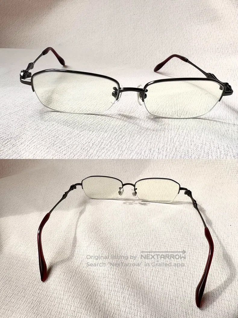 Vivienne Westwood Vivienne Westwood Vintage maroon and black bone half-frame Size ONE SIZE - 5 Thumbnail
