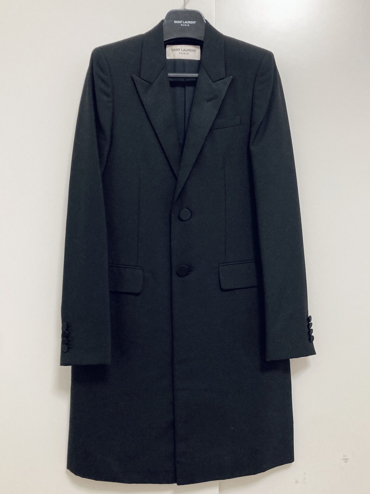 Saint Laurent Paris SAINT LAURENT PARIS BY HEDI SLIMANE LE SMOKING TUXEDO BLAZER Size 44R - 1 Thumbnail