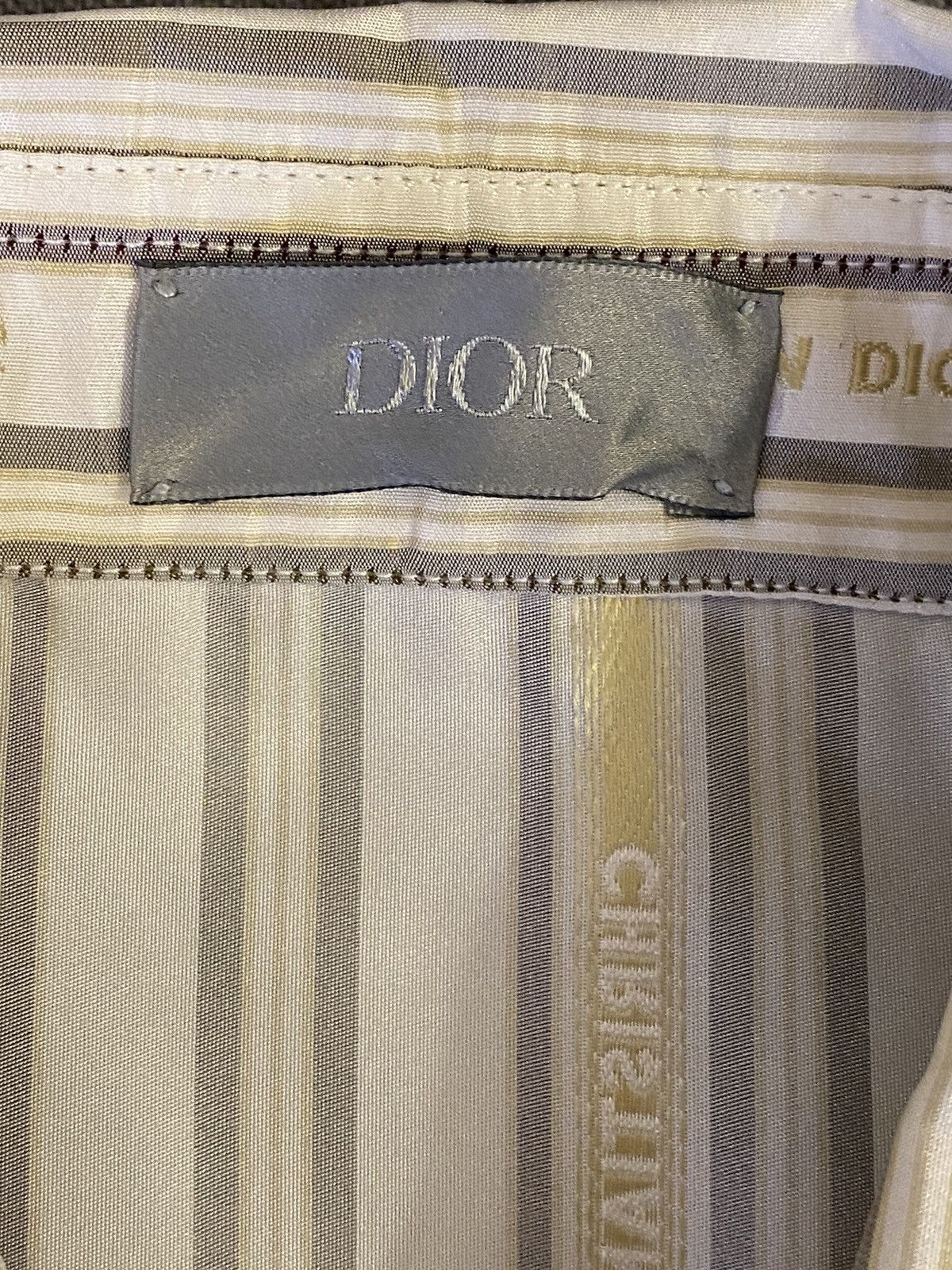 Dior Christian Dior stripped dress shirt 40 Size US M / EU 48-50 / 2 - 4 Thumbnail