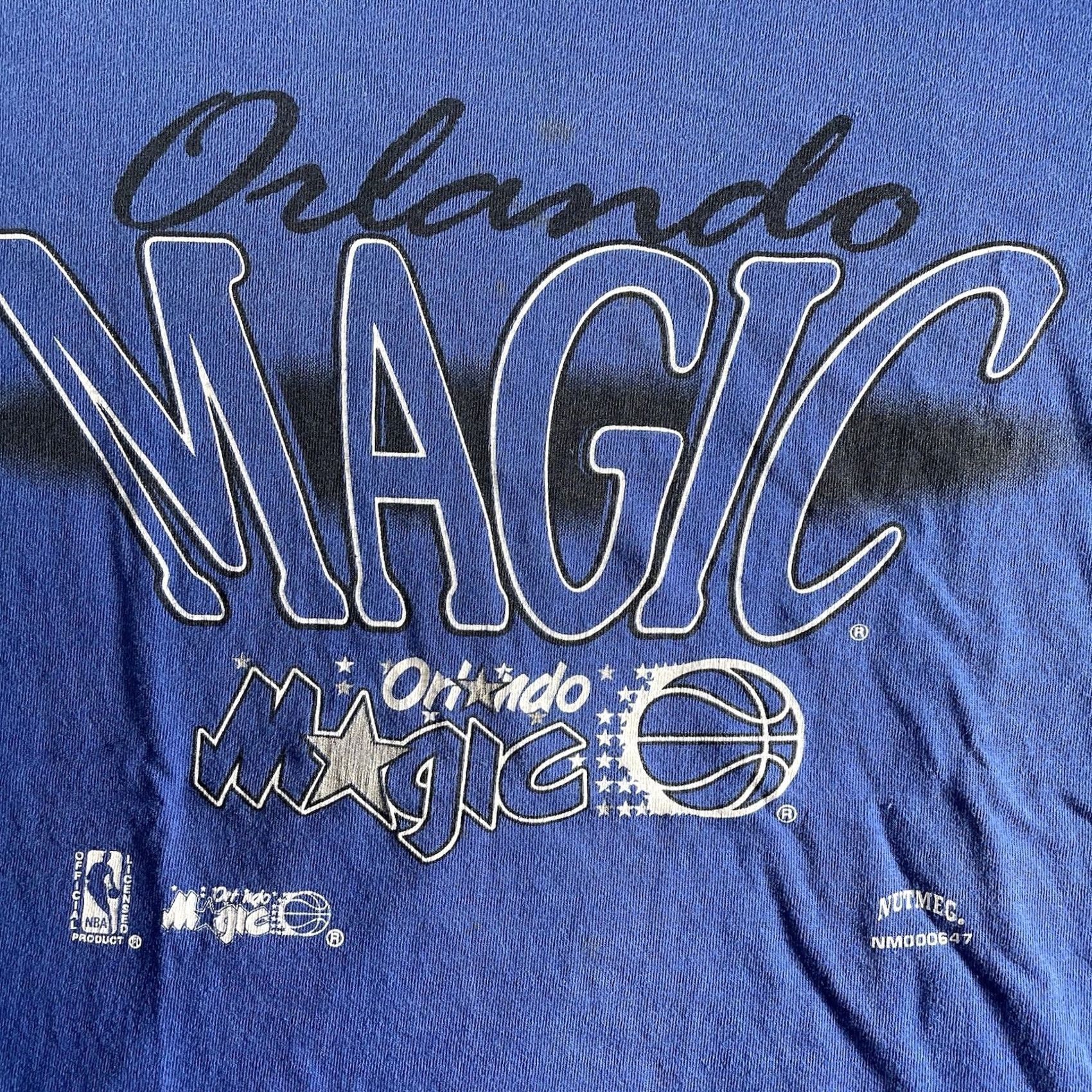 NBA VINTAGE NBA Orlando Magic Nutmeg Sport Shirt Mens Large Blue 90s Mens L Size US L / EU 52-54 / 3 - 2 Thumbnail