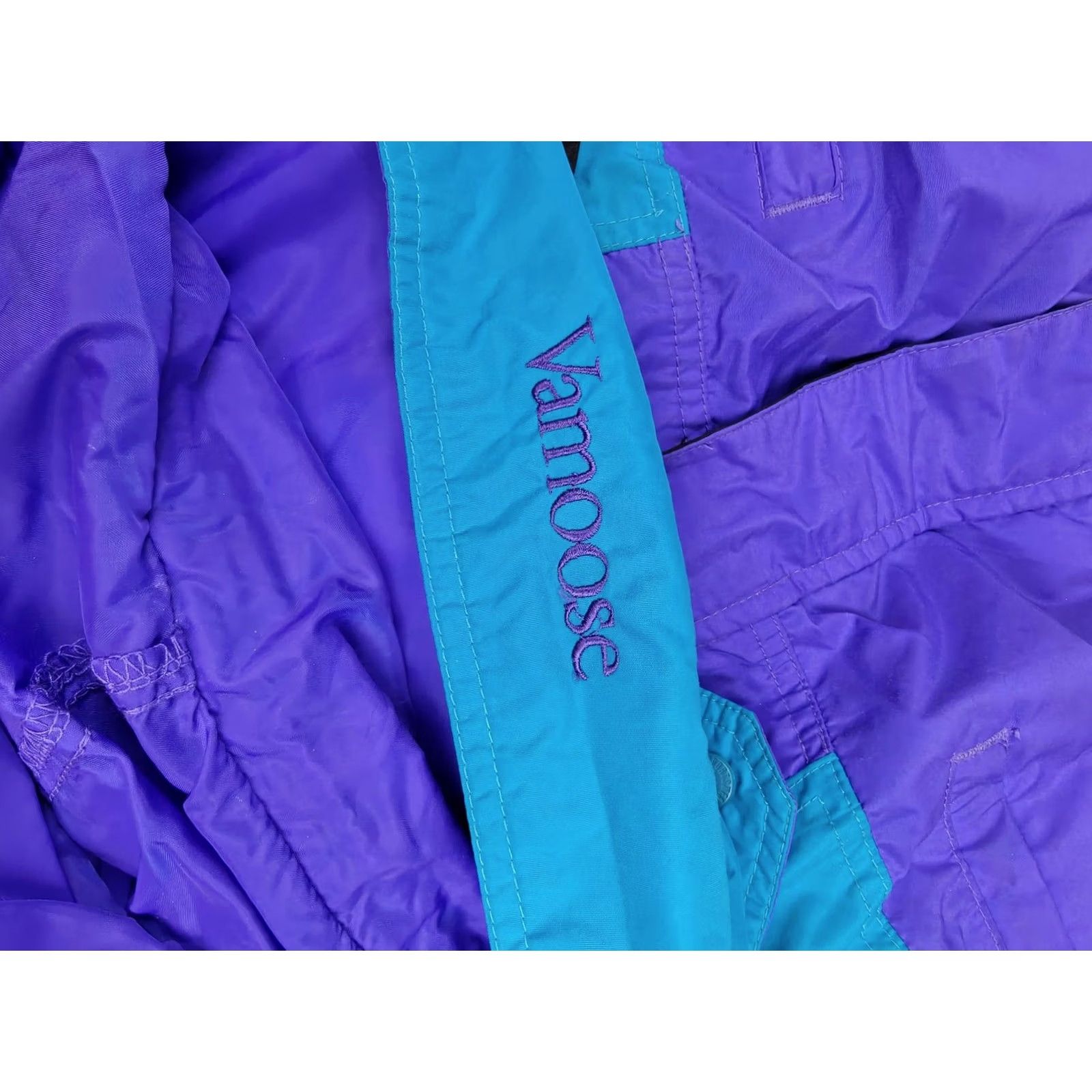 Vintage VINTAGE Columbia Jacket Womens XL Purple Hooded Windbreaker Zipped Pockets 90s Size XL / US 12-14 / IT 48-50 - 7 Thumbnail