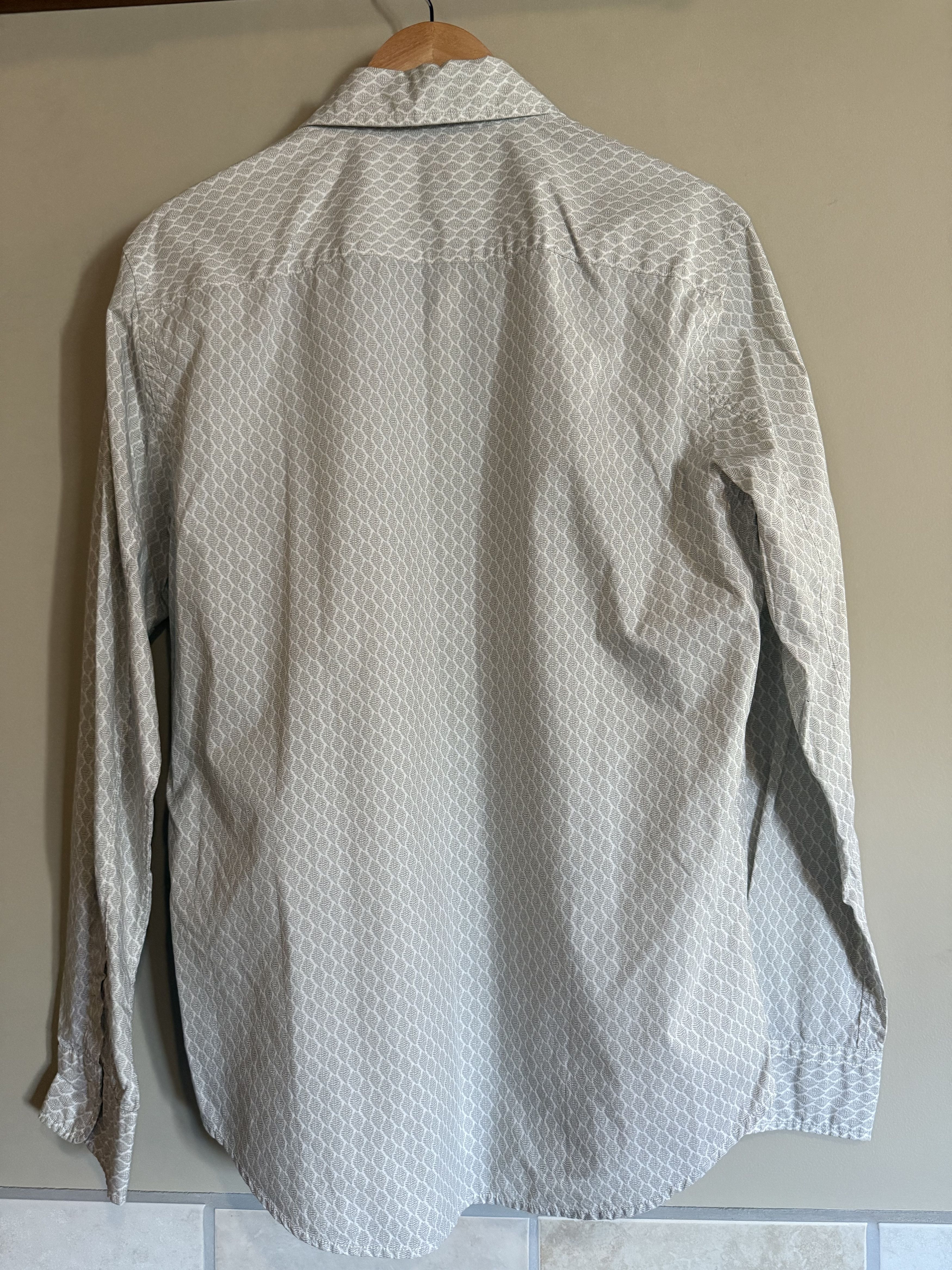 Other Vintage 55 White/Tan L/S Shirt, Euro XL (Fits Like a M/L) Size US XL / EU 56 / 4 - 5 Thumbnail