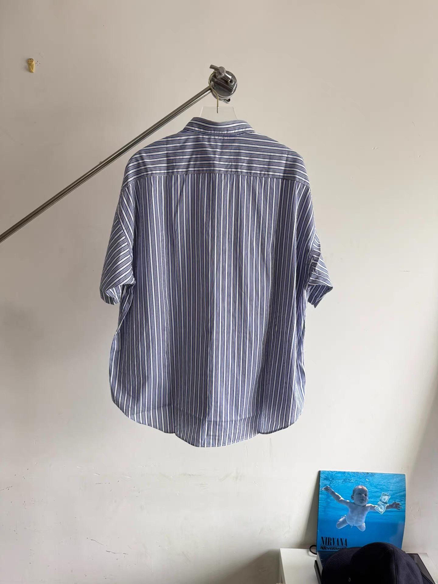 N.Hoolywood N.hoolywood Thomas Mason striped short-sleeve shirt Q17 Size US L / EU 52-54 / 3 - 2 Thumbnail