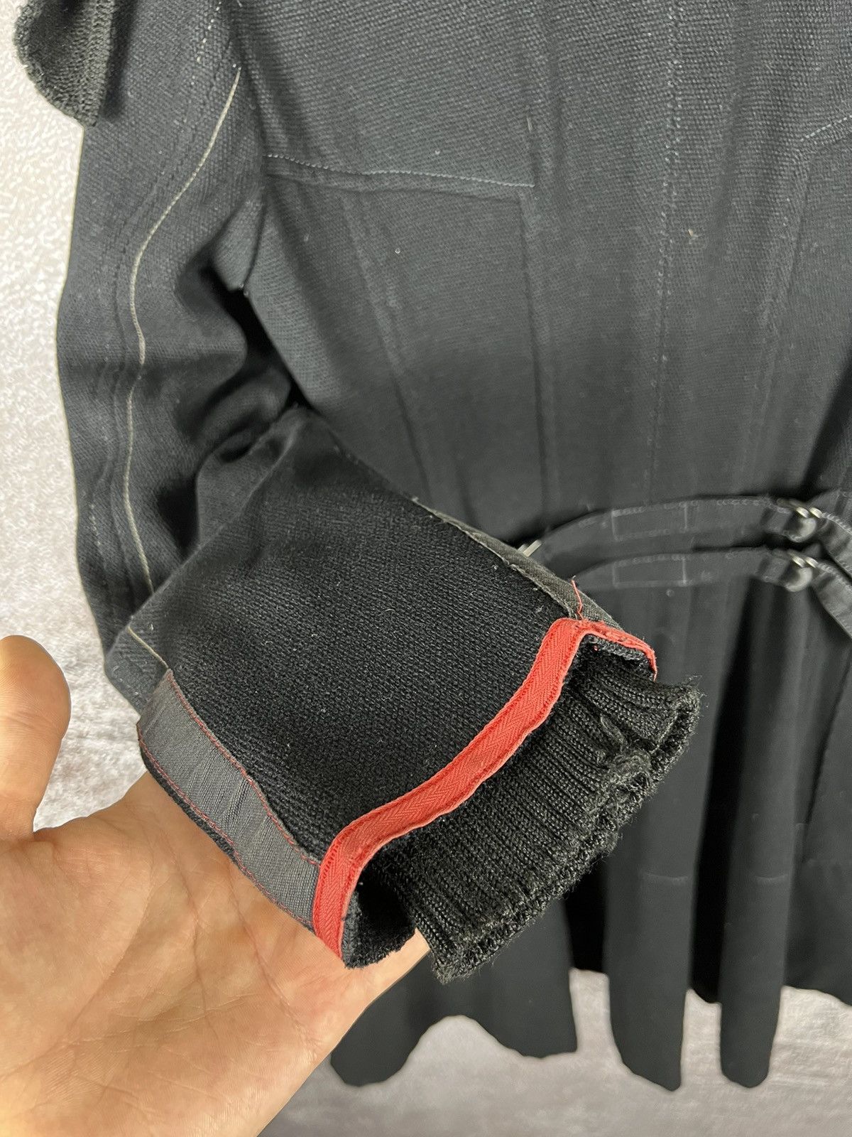 Marithe + Francois Girbaud Marithe + Francouis Girbaud wool avant-garde coat goth y2k Size M / US 6-8 / IT 42-44 - 17 Thumbnail