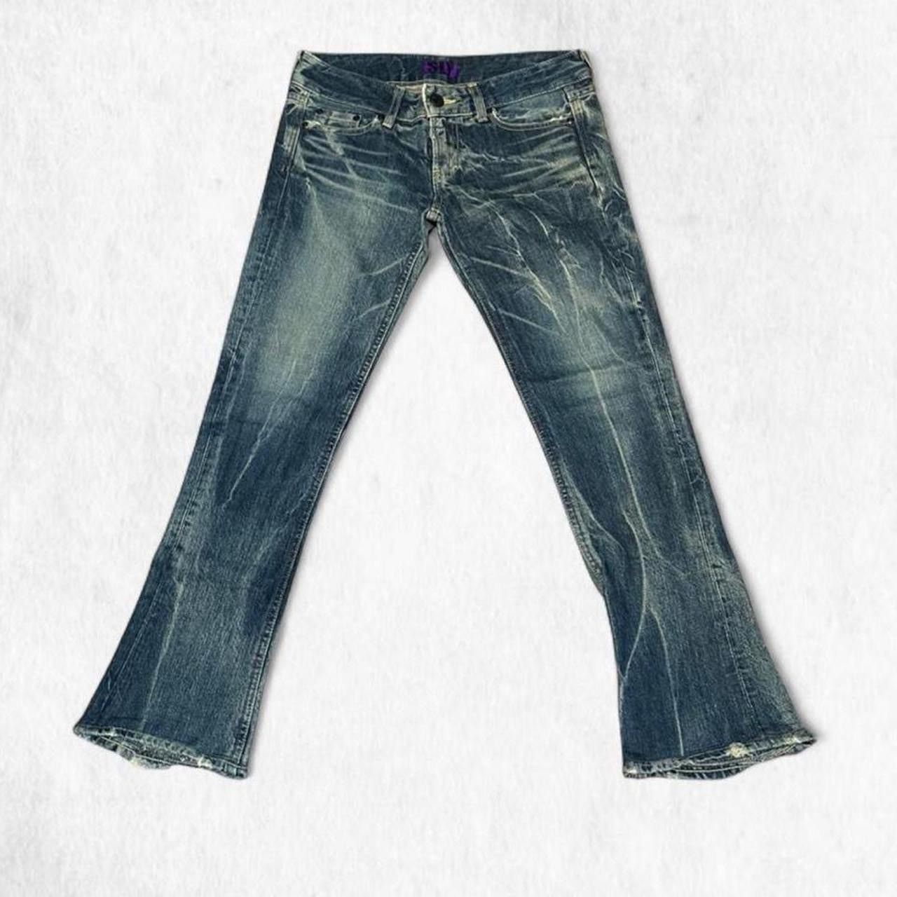 SLY Japanese SLY purple tag Low rise bootcut jeans with a unique Size 28" / US 6 / IT 42 - 1 Thumbnail