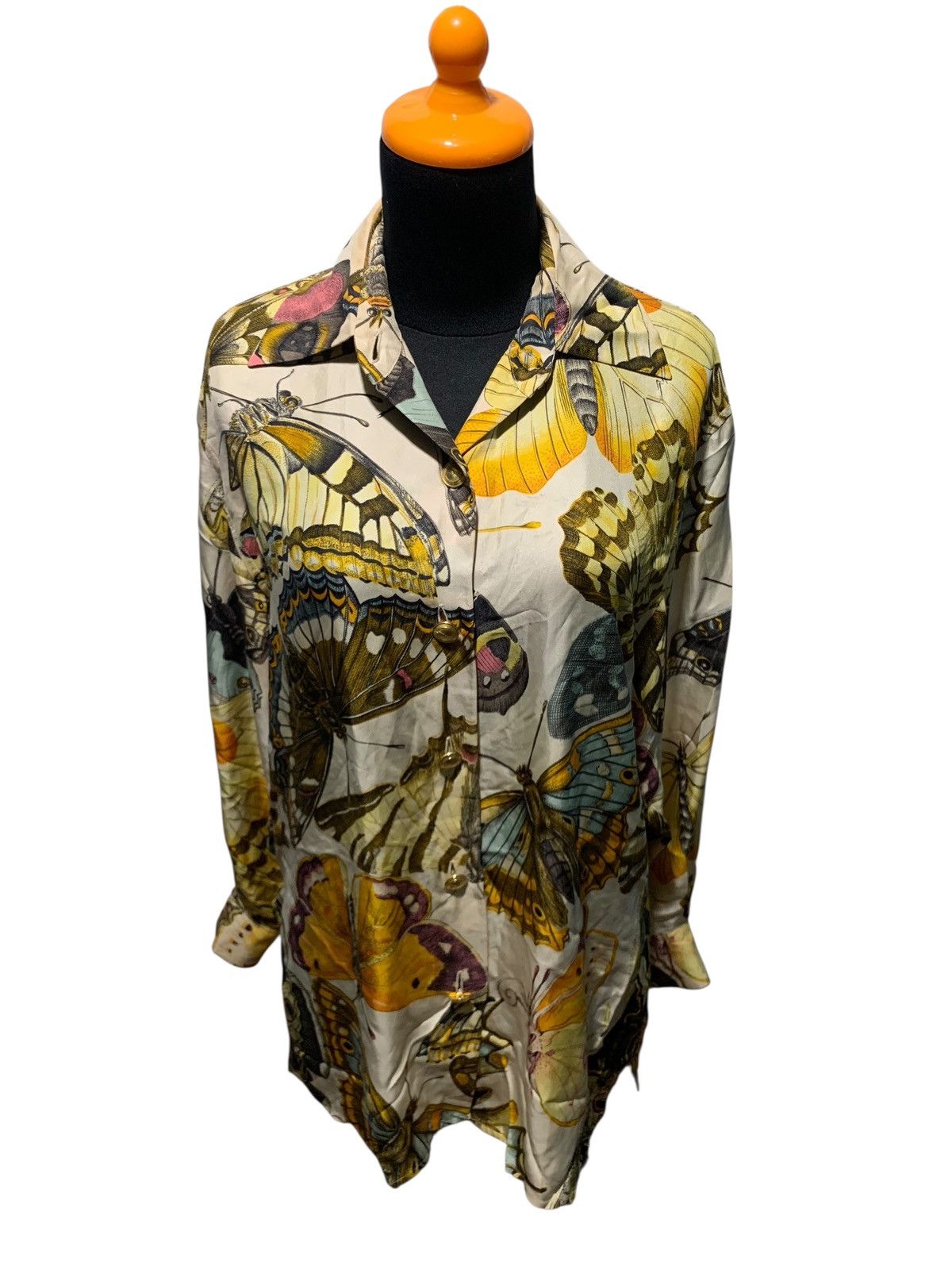 Gucci Spring/Summer 1992 Gucci butterfly print silk shirt Size S / US 4 / IT 40 - 15 Thumbnail