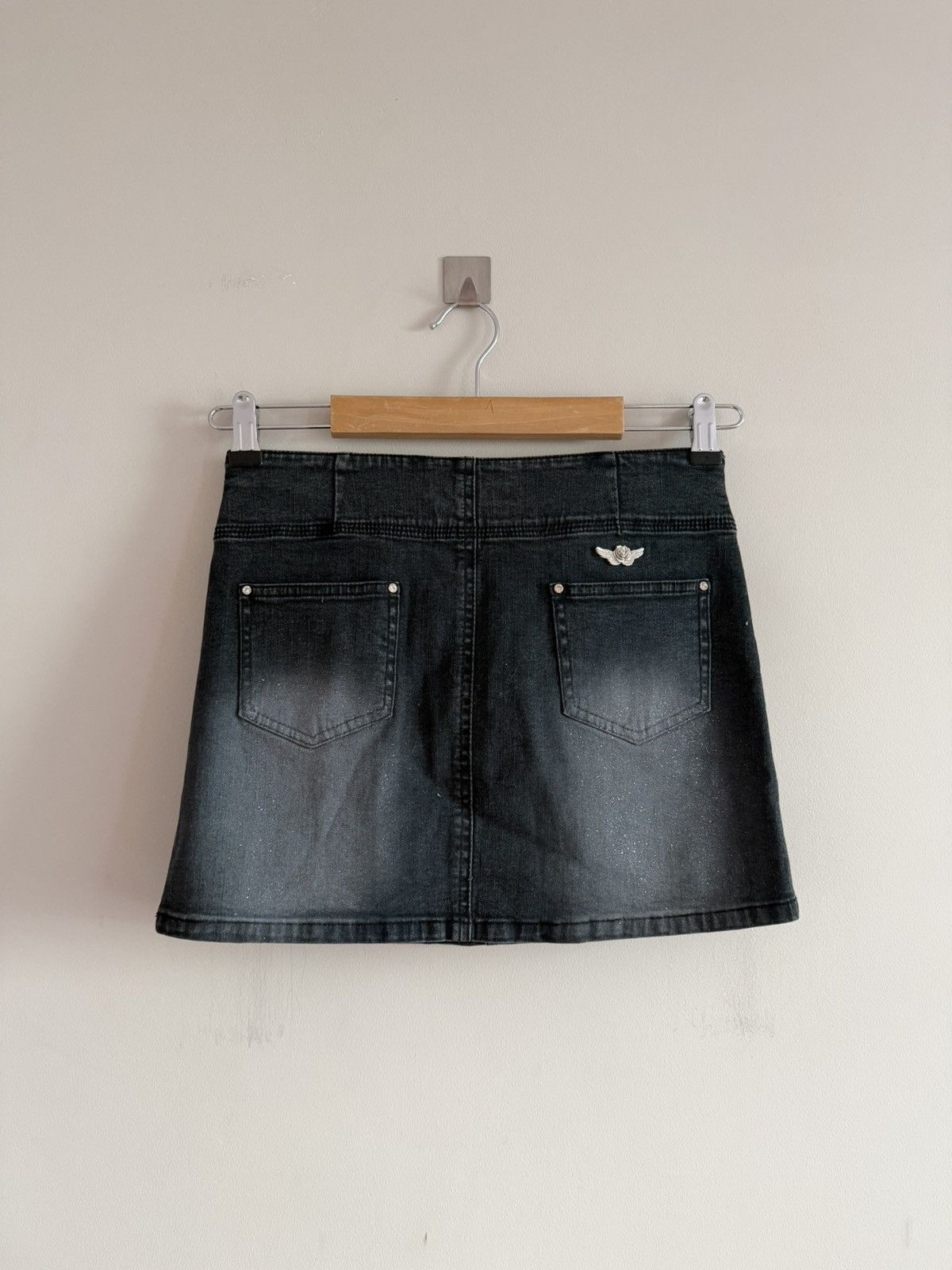 Vintage Vintage faded y2k sexy shiny glamour mini skirt Size 26" / US 2 / IT 38 - 3 Thumbnail