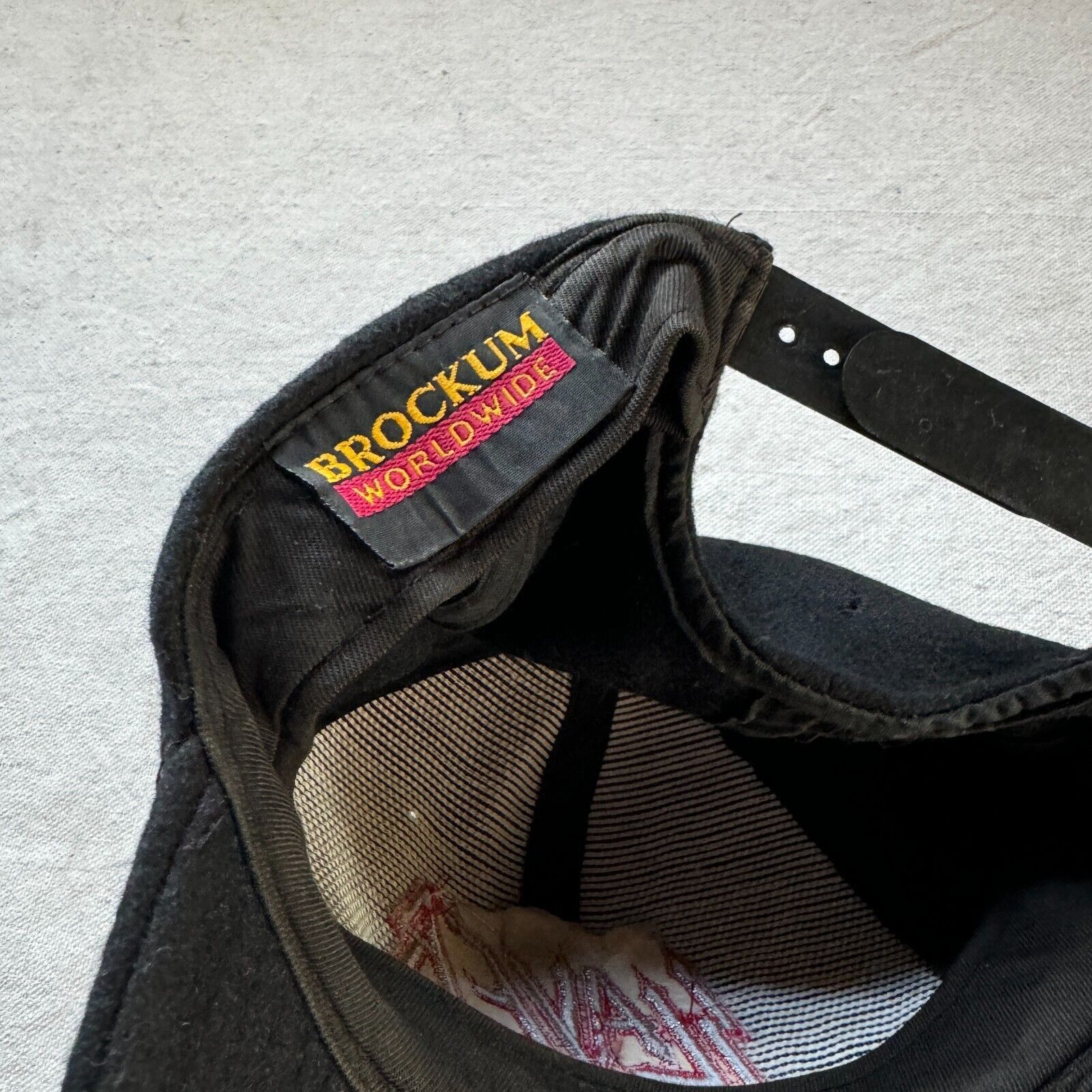 Brockum Vintage 90s Slayer Band Snapback Wool Hat Cap Brockum Black Size ONE SIZE - 5 Thumbnail