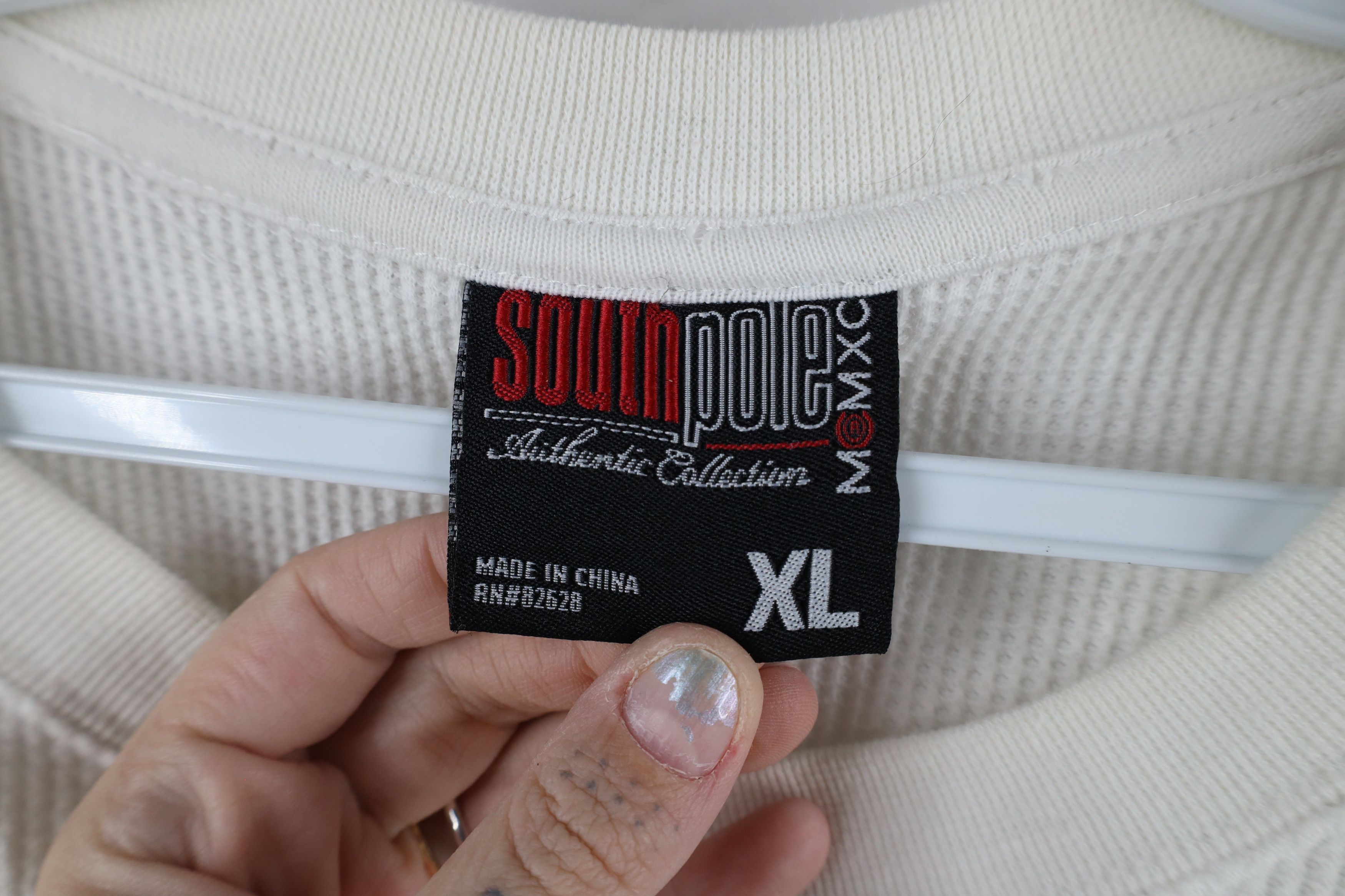 Southpole × Vintage Vintage Southpole Thermal Waffle Knit Long Sleeve T-Shirt Size US XL / EU 56 / 4 - 8 Thumbnail