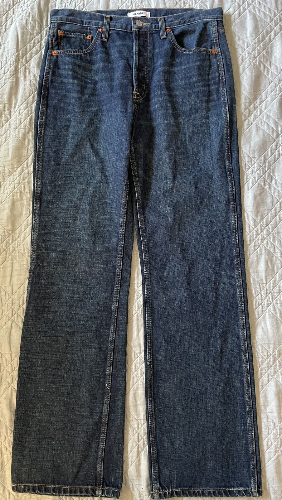 RE/DONE Relaxed Long Jean in Palermo Wash Size 27" / US 4 / IT 40 - 4 Thumbnail
