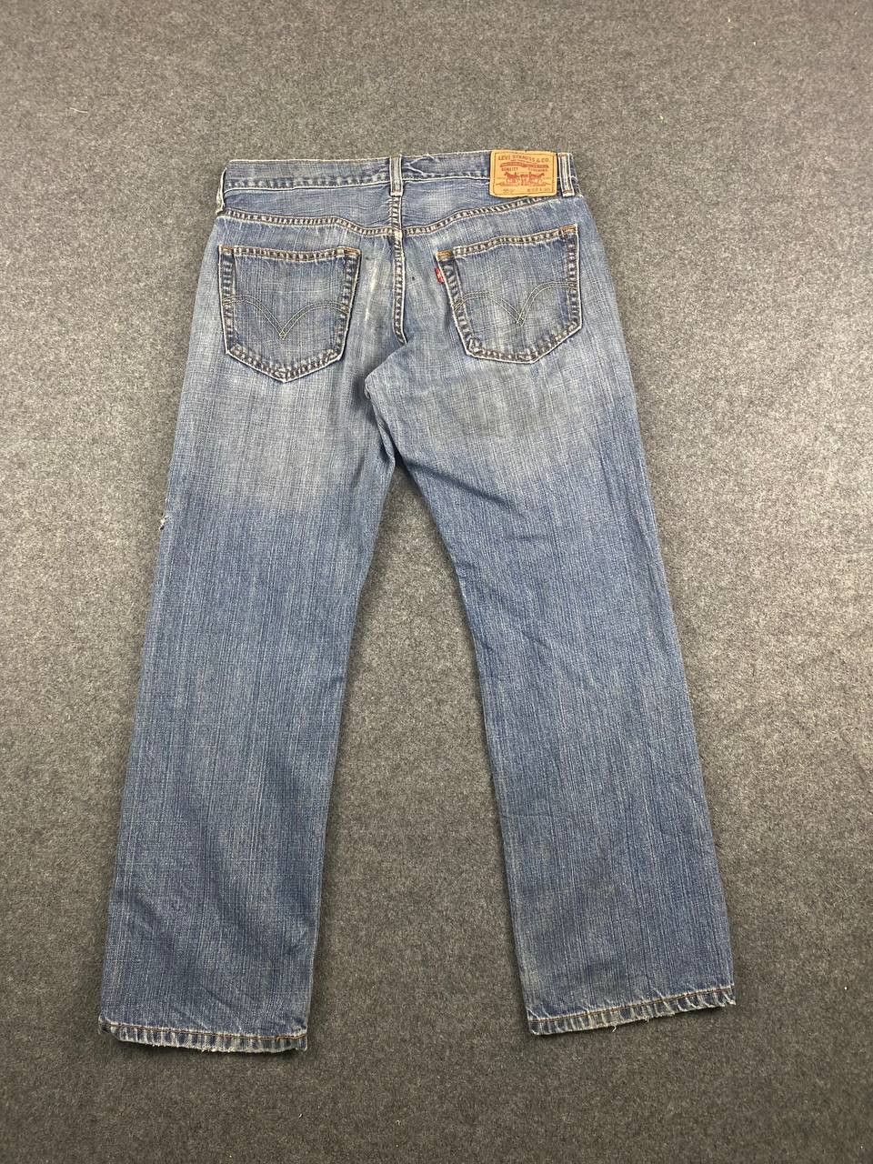 vintage levis 569 relaxed straight baggy distressed denim