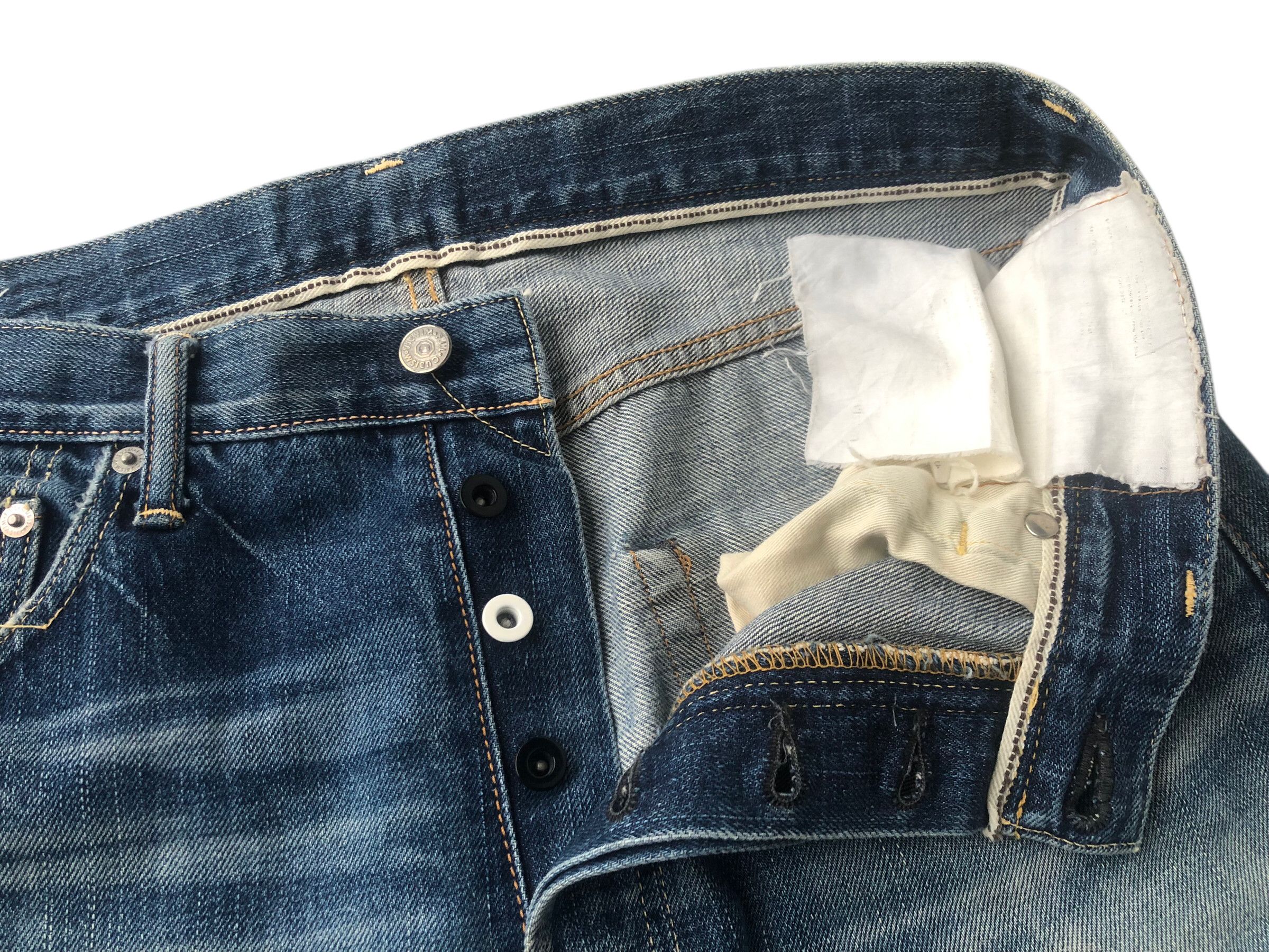 Visvim 💯Rare VISVIM Fluxus 00 damaged-1 d1 denim Selvedge Jeans Size US 34 / EU 50 - 9 Thumbnail