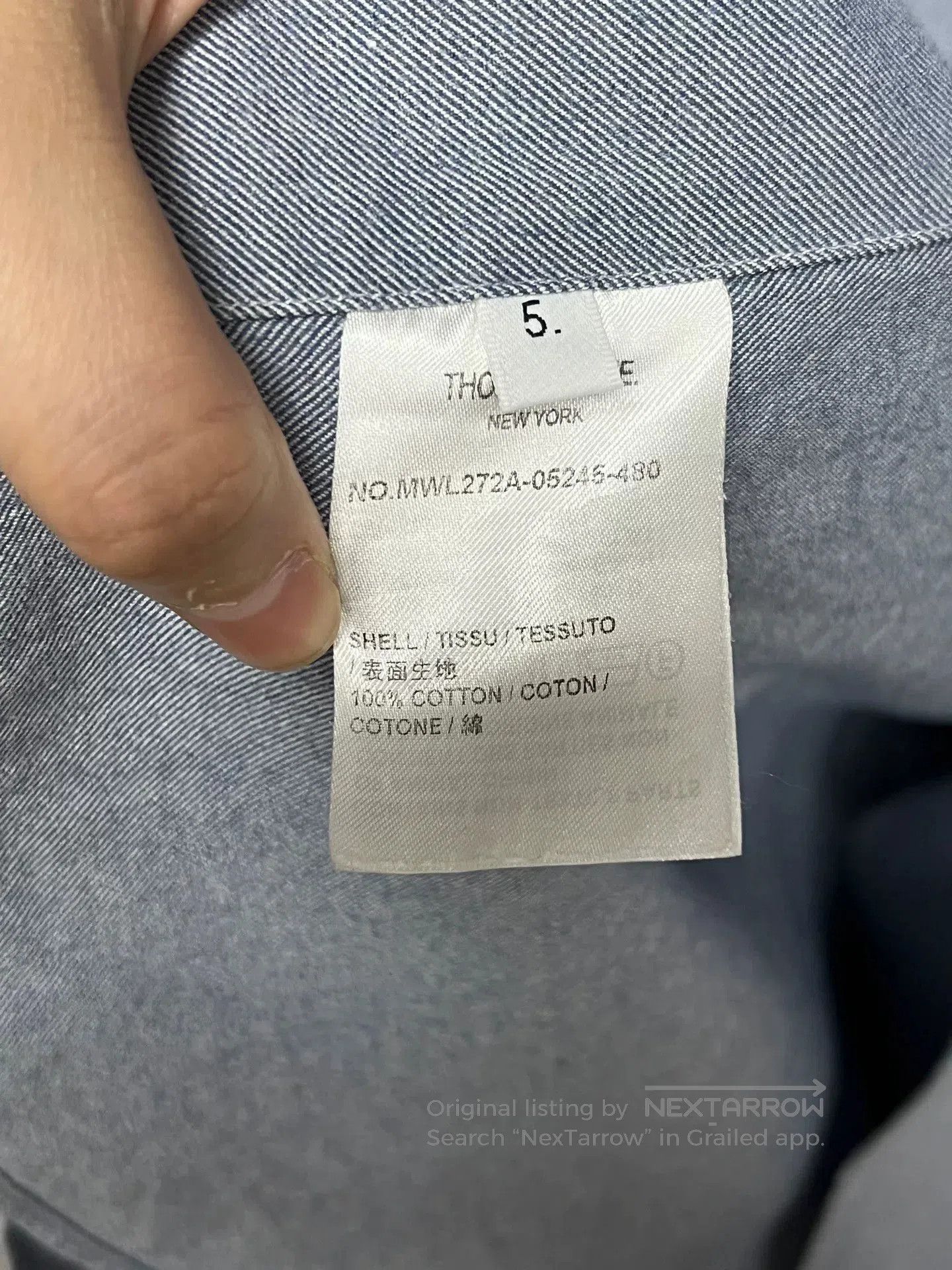 Thom Browne thom browne denim long sleeve shirt. Size US L / EU 52-54 / 3 - 4 Thumbnail