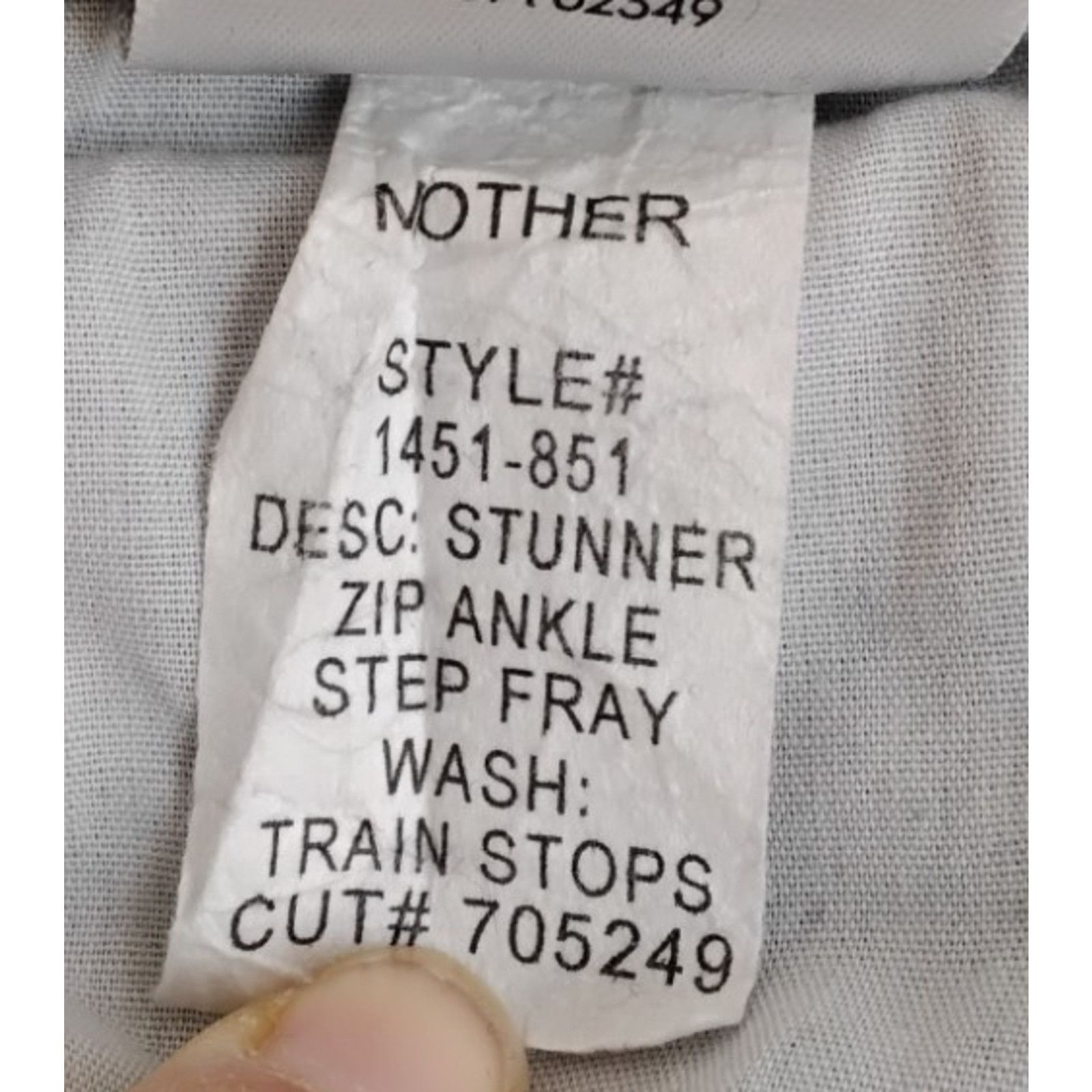 MOTHER Mother The Stunner Zip Ankle Step Fray Jeans 27" Train Stops Size 27" / US 4 / IT 40 - 9 Thumbnail