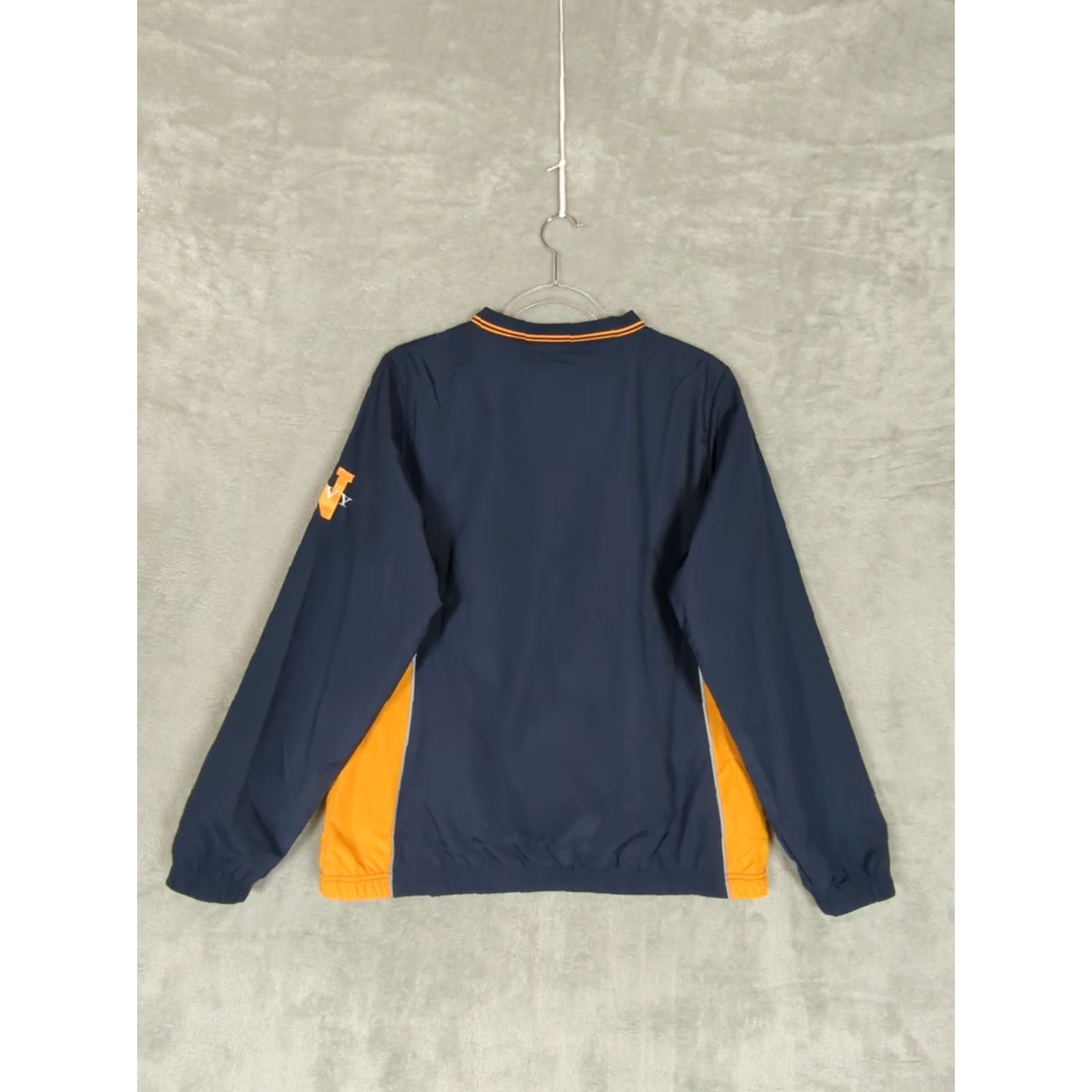 Champion Champion Windbreaker Jacket Mens M Blue Stitched Letters Lightweight Polyester Pockets Short Regular Fall Spring Navy 90s Inspired Size US M / EU 48-50 / 2 - 2 Thumbnail