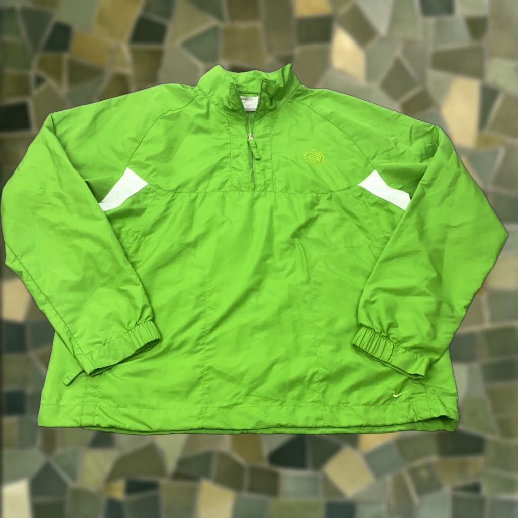 Nike Nike Golf Womens Windbreaker Jacket L Green Storm World Championship Fit Size L / US 10 / IT 46 - 1 Thumbnail