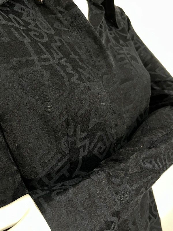 Versus Versace Versus Versace silk black shirt vintage Size XL / US 12-14 / IT 48-50 - 6 Thumbnail