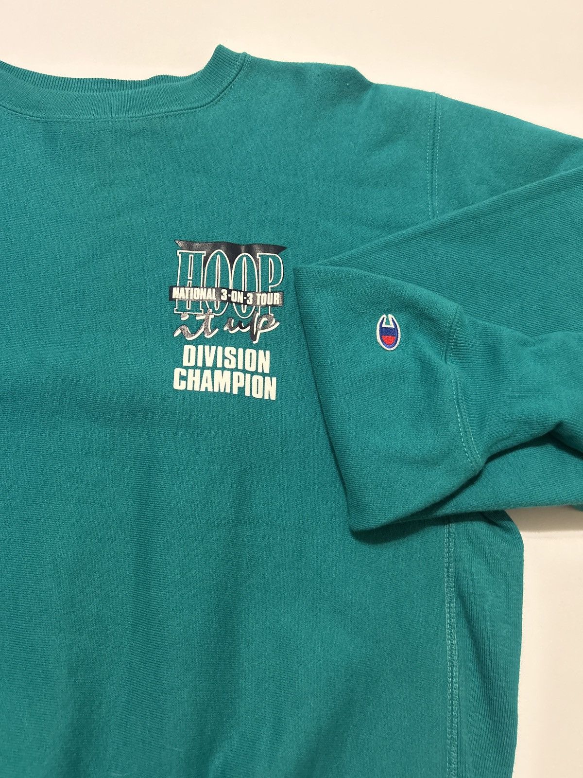 Champion Vintage 90s Champion Reverse Weave Hoop It Up NBA Sweatshirt Size US L / EU 52-54 / 3 - 3 Thumbnail