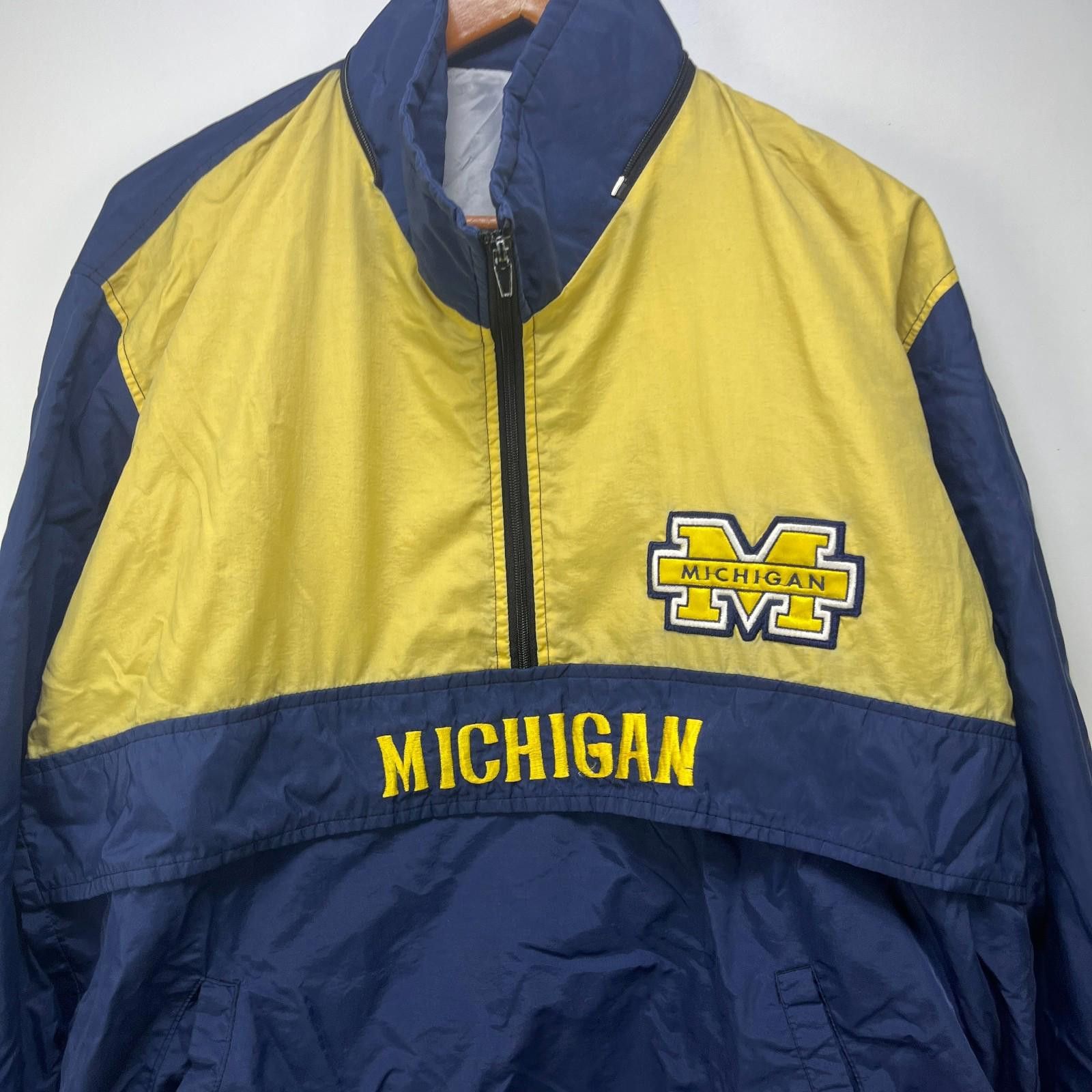 Other Vintage 90s Michigan Wolverines Windbreaker Jacket L XL Size ONE SIZE - 2 Thumbnail