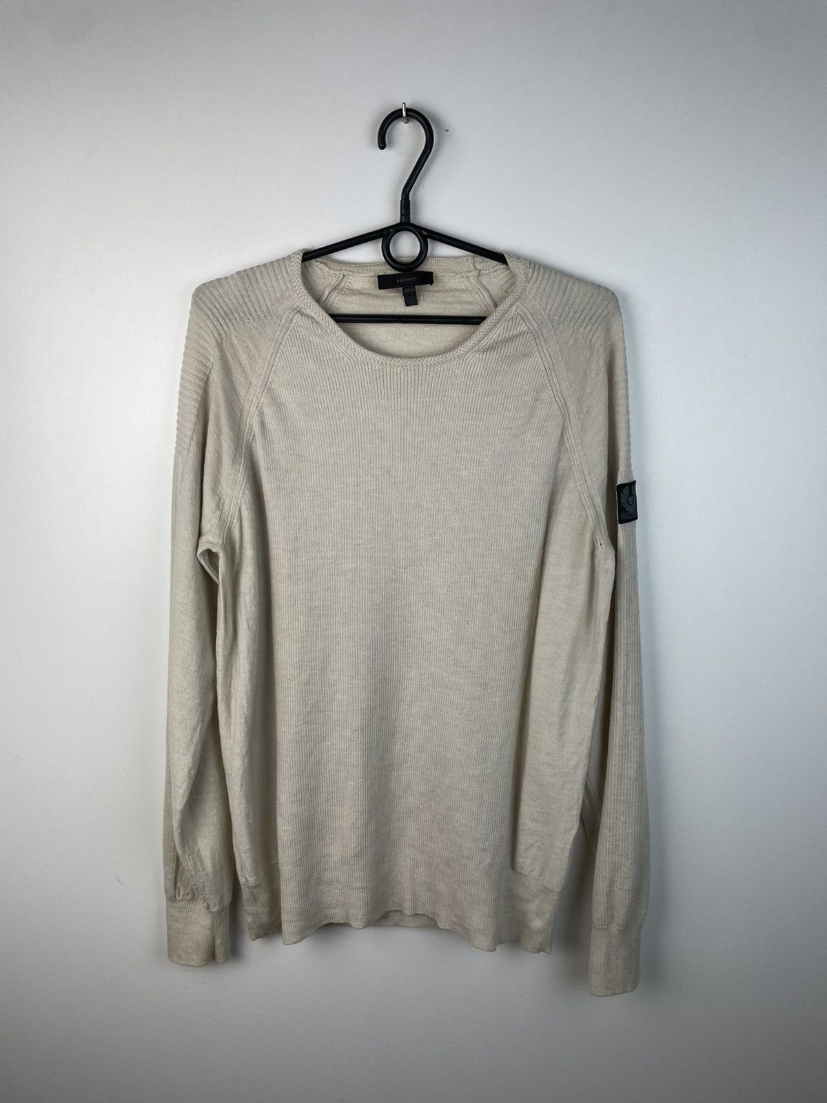 Belstaff Belstaff Wool Patch Sweater Beige Size XXXL Size US XXL / EU 58 / 5 - 1 Thumbnail
