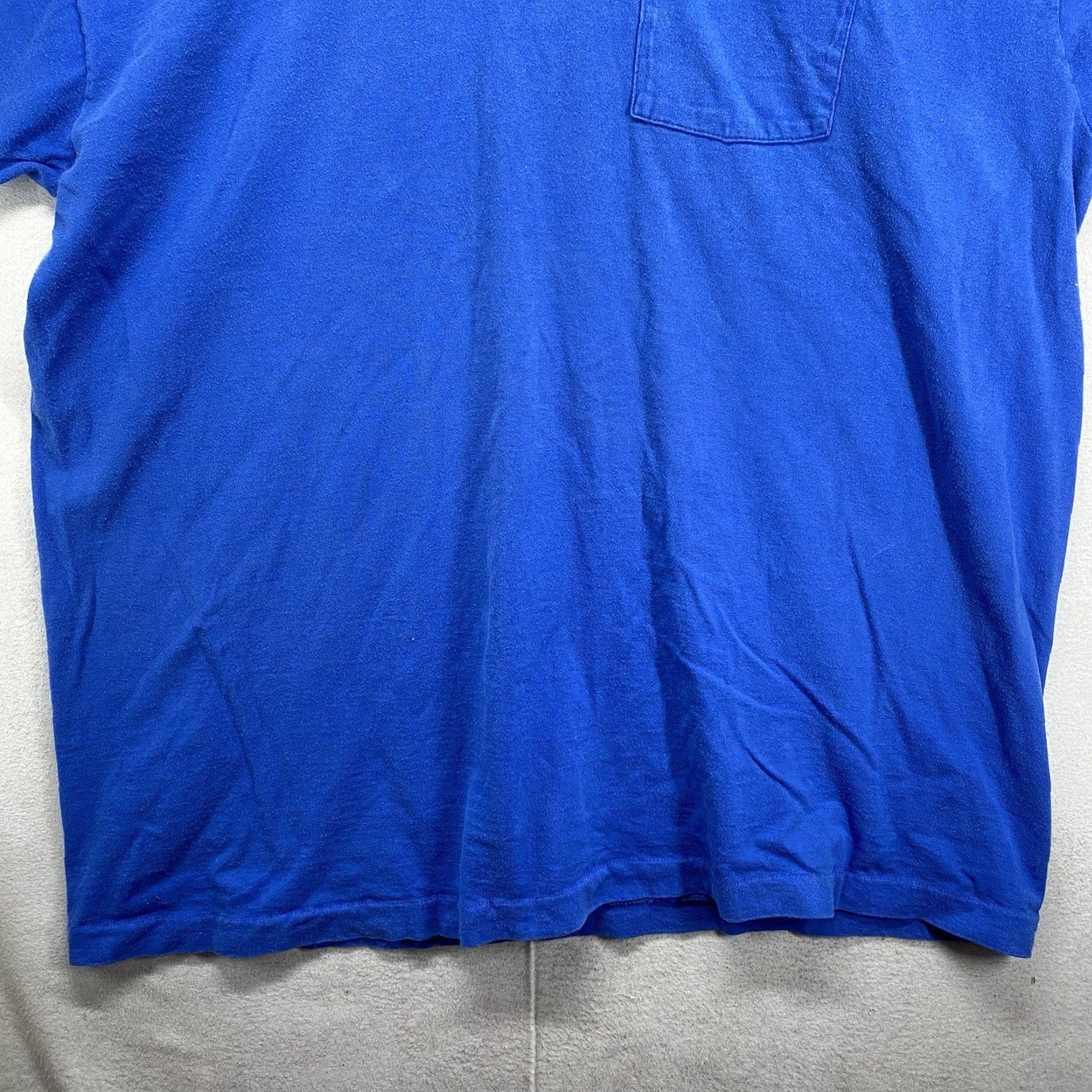 Vintage VINTAGE Trend Basics Men’s T-Shirt Crew Neck Short Sleeve 2XL Cotton Blend Blue Earth Tones Punk Grunge Street Size US XXL / EU 58 / 5 - 7 Thumbnail
