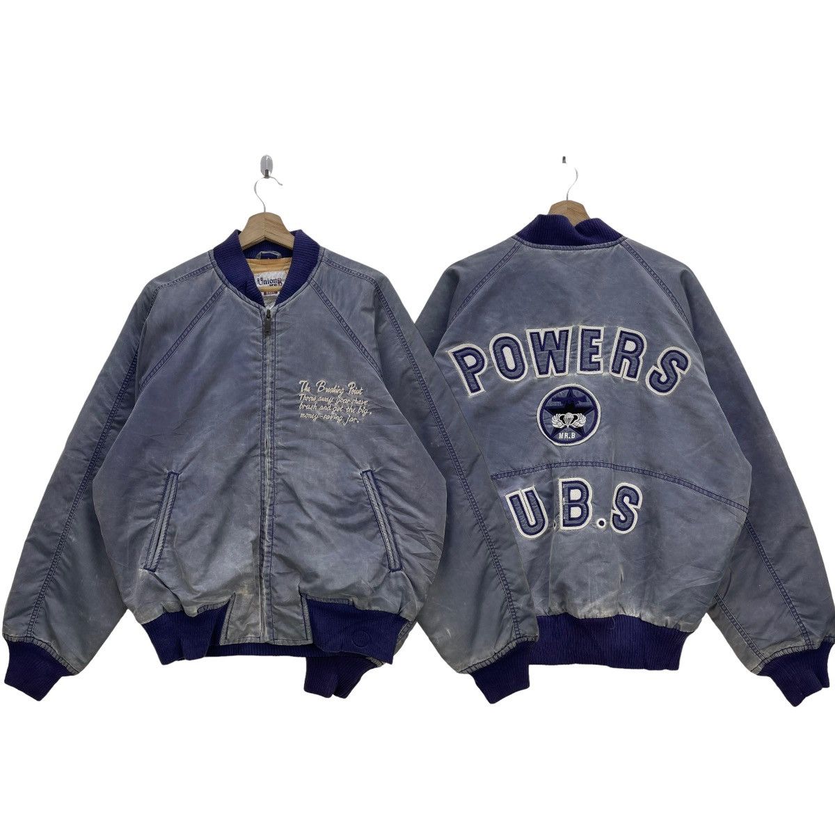 Japanese Brand 🔥Vintage Bomber Ma 1 MR.B Power USB Jacket Size US L / EU 52-54 / 3 - 1 Thumbnail