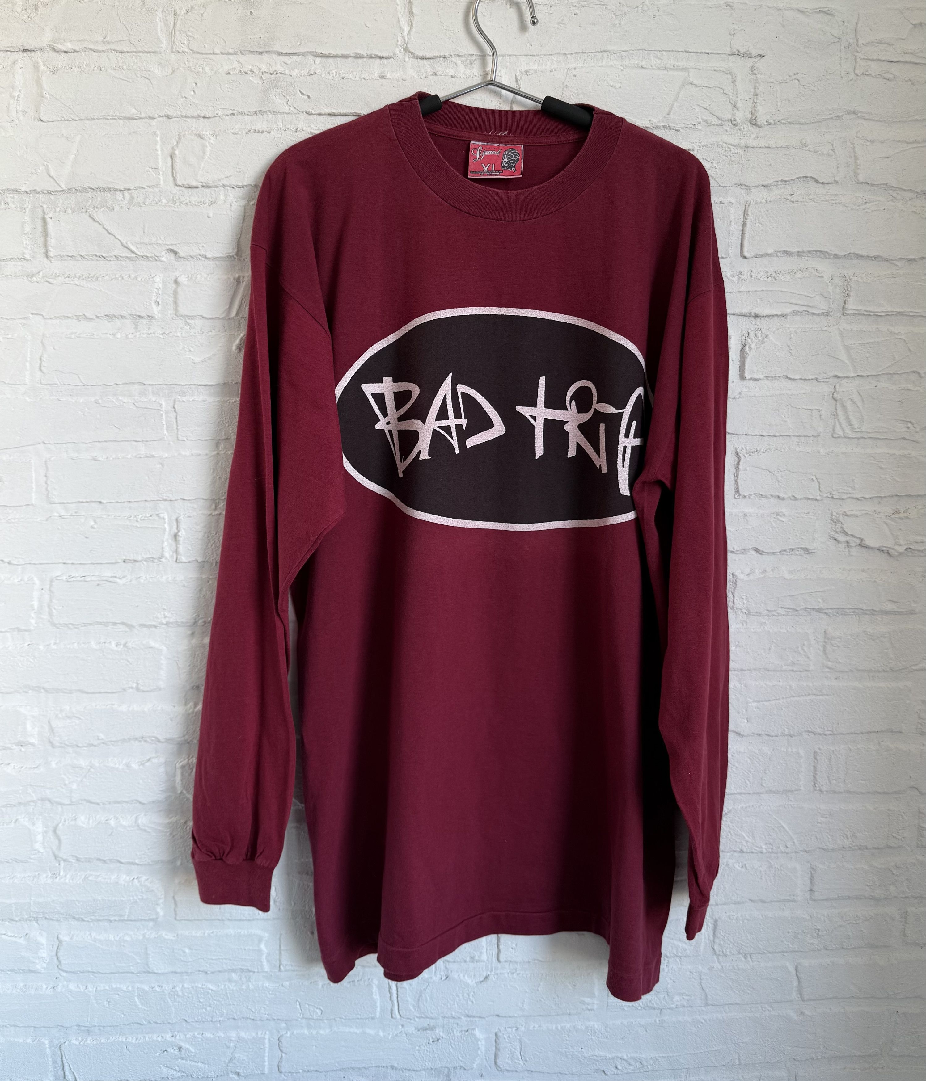 Band Tees RARE Vintage 80s Bad Trip hardcore punk long sleeve t-shirt Size US XL / EU 56 / 4 - 2 Thumbnail