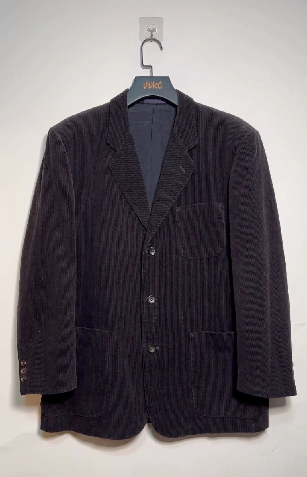 Comme des Garcons CDG Corduroy Oversized Suit Jacket Navy 49/116 Size US M / EU 48-50 / 2 - 1 Thumbnail