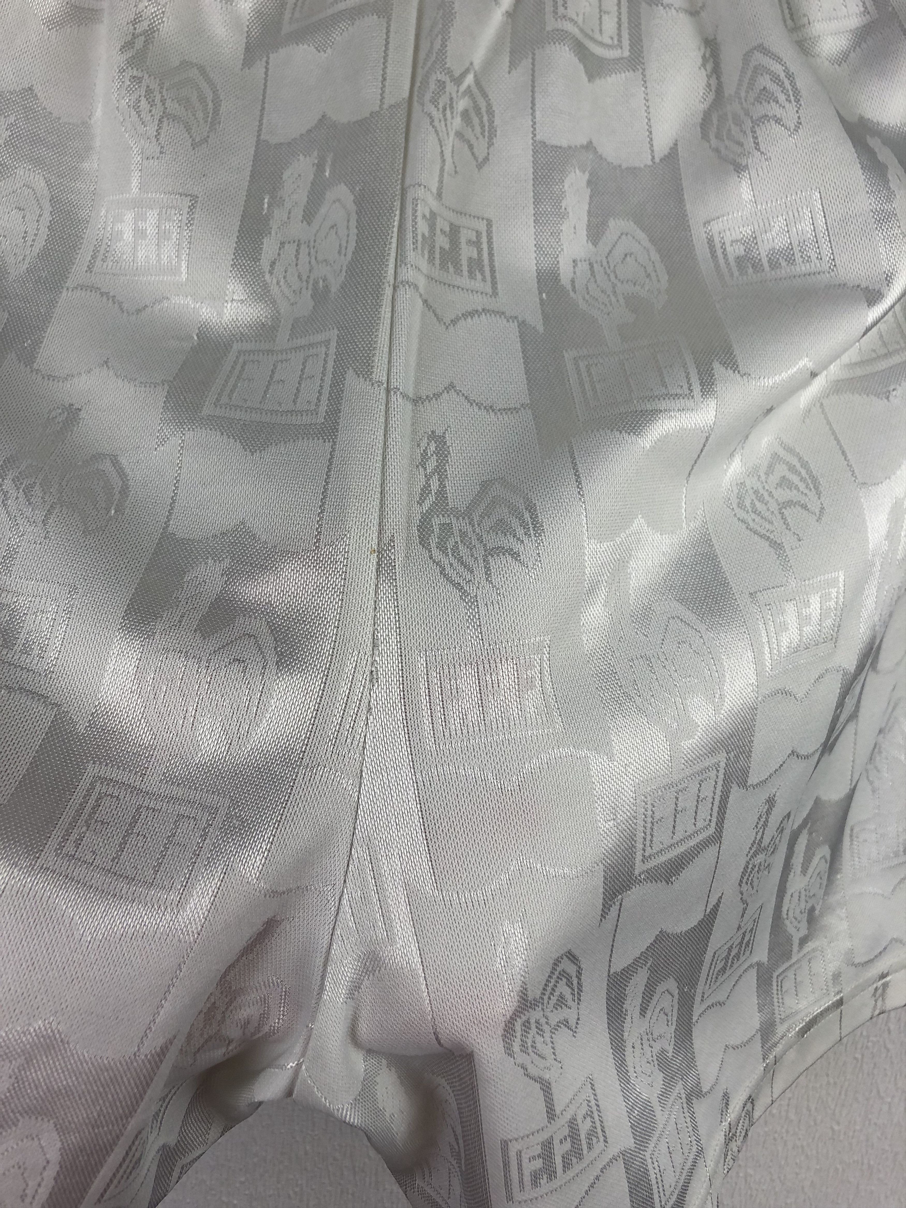Adidas Vintage 1996 Adidas France Football Shorts Soccer White M Size US 32 / EU 48 - 10 Thumbnail