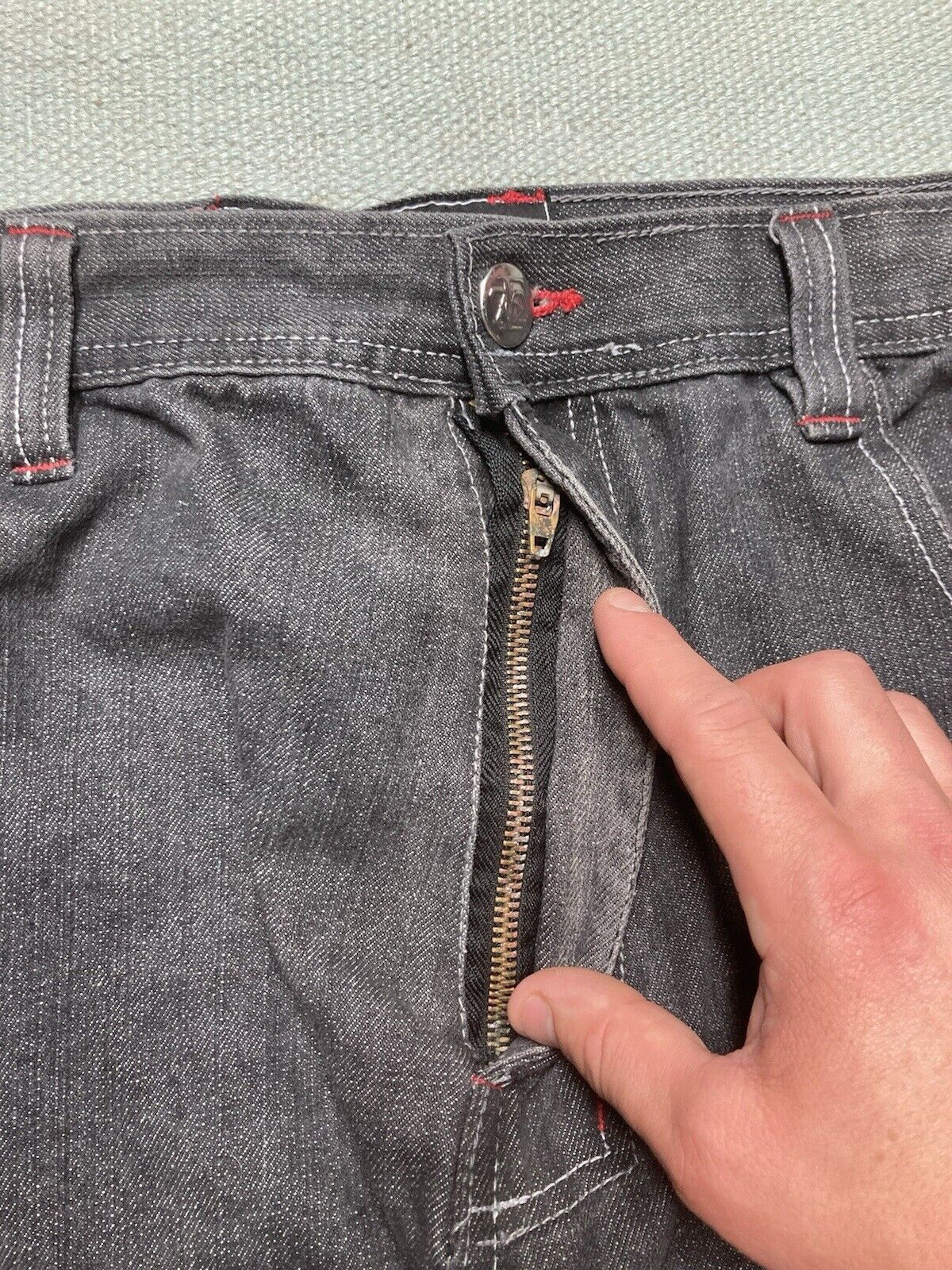 JNCO × Vintage VTG y2k baggy jeans black plaid checkered wide skater 40x31 Size US 40 / EU 56 - 7 Thumbnail