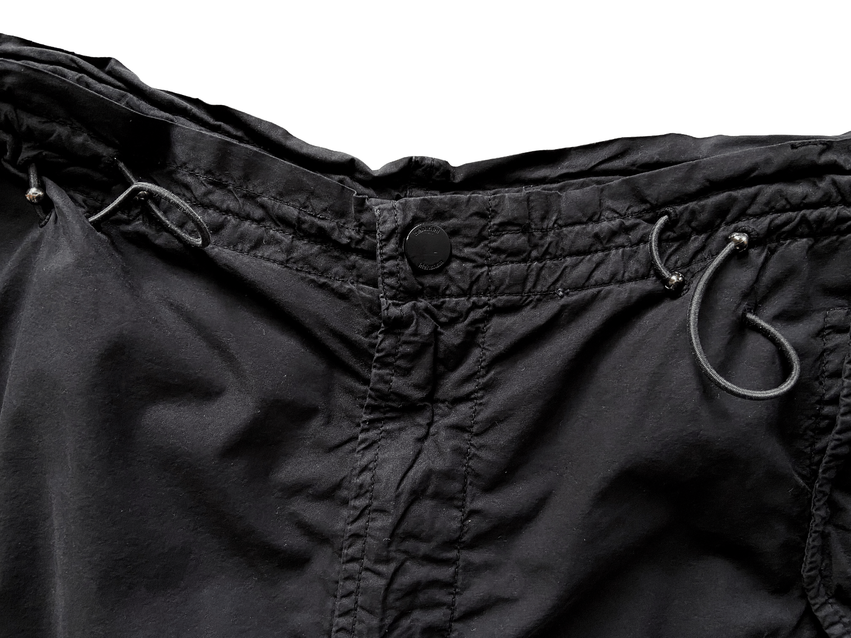 Maharishi MAHARISHI BLACK EMBROIDERED CARGO PANTS Size US 30 / EU 46 - 4 Thumbnail
