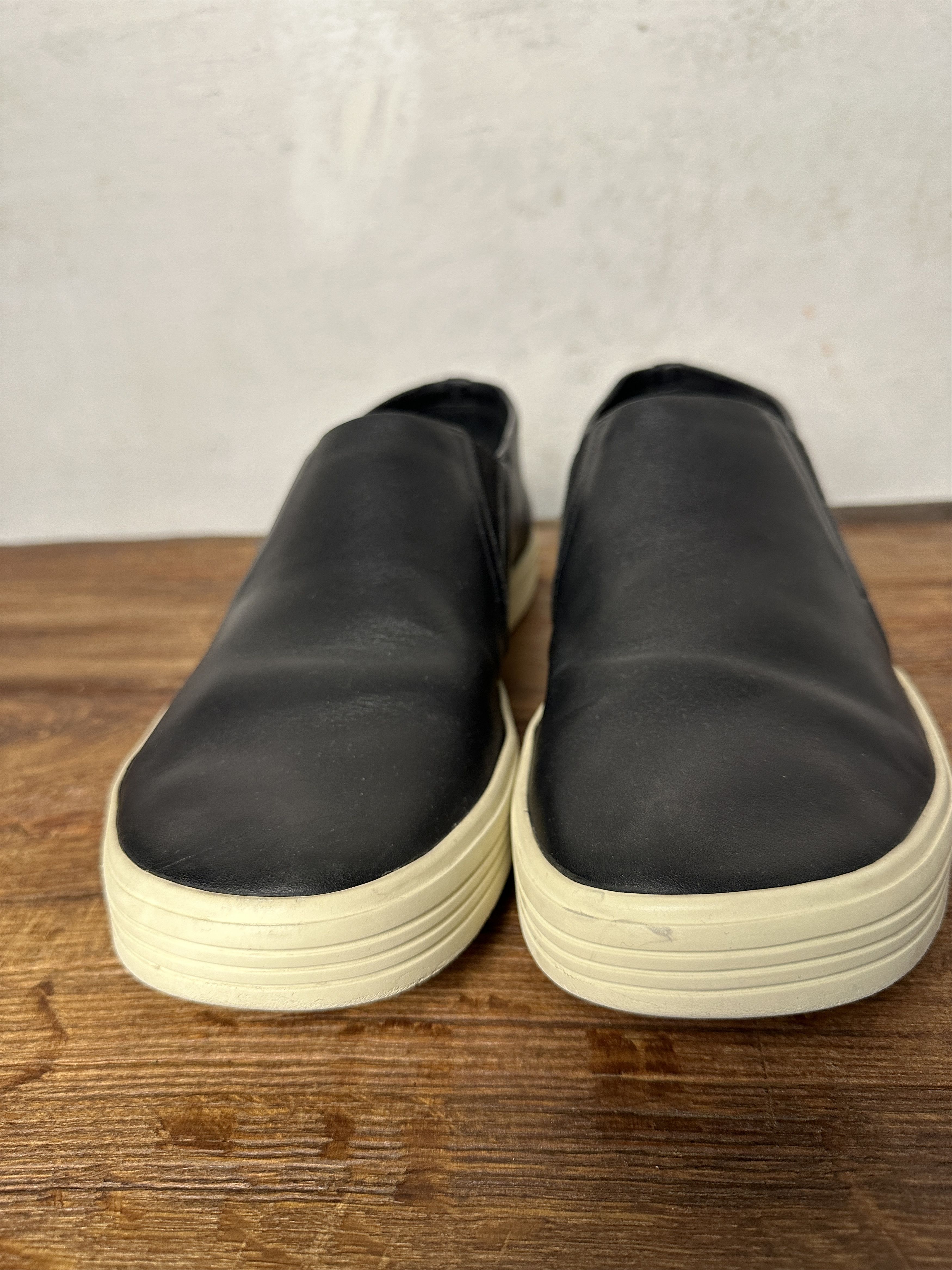 Rick Owens RICK OWENS Rounded Toe Leather Slip-ons Size US 9 / EU 42 - 9 Thumbnail