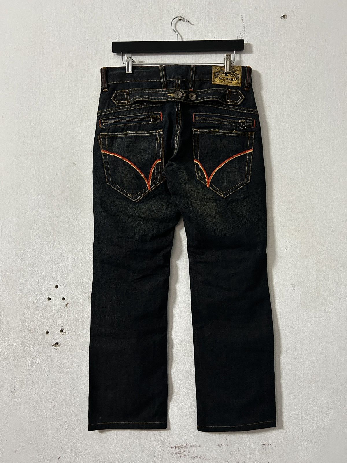 If Six Was Nine 2000’s Japan Back Number Black Jeans punk style Size US 32 / EU 48 - 8 Thumbnail
