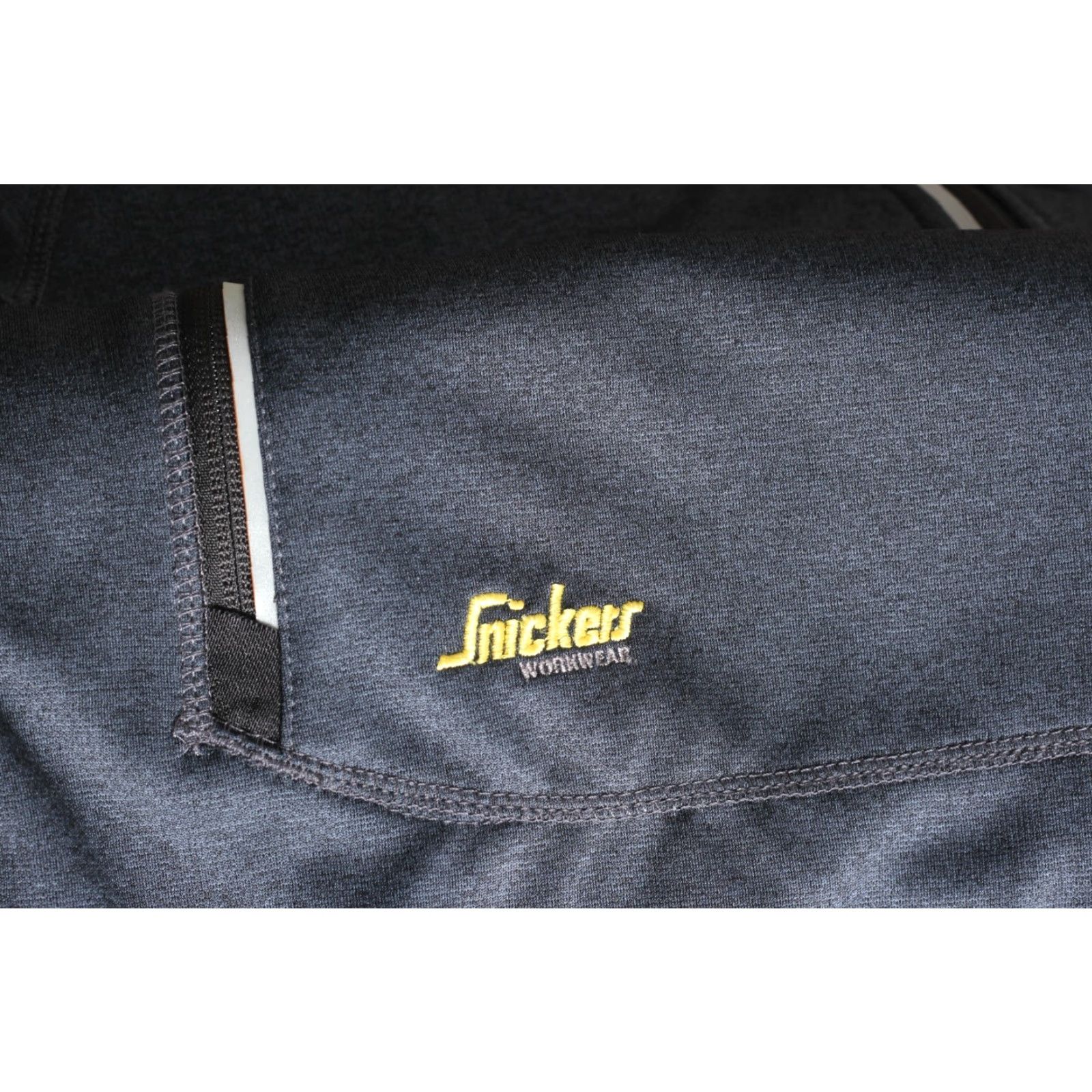 Kickers Snickers 8004 AllroundWork 37.5 Fleece Jacket Men Size XL Blue Logo Zipped Pockets Mid-Length Casual Workwear Jacket Mens XL Blue Size US XL / EU 56 / 4 - 4 Thumbnail