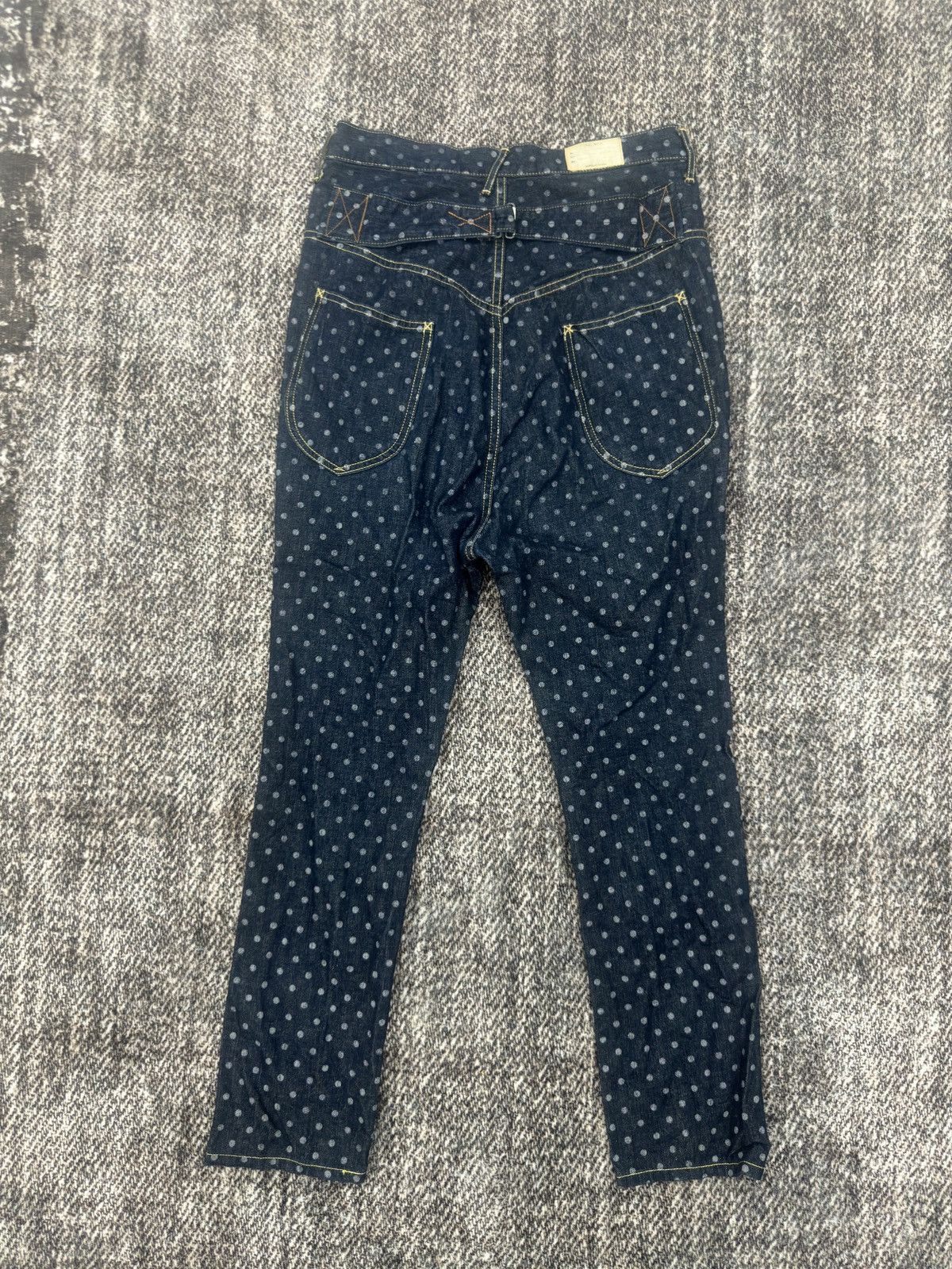 If Six Was Nine × Kapital × Kapital Kountry Polkadot Cropped Denim Pant By Kapital Size US 29 - 7 Thumbnail