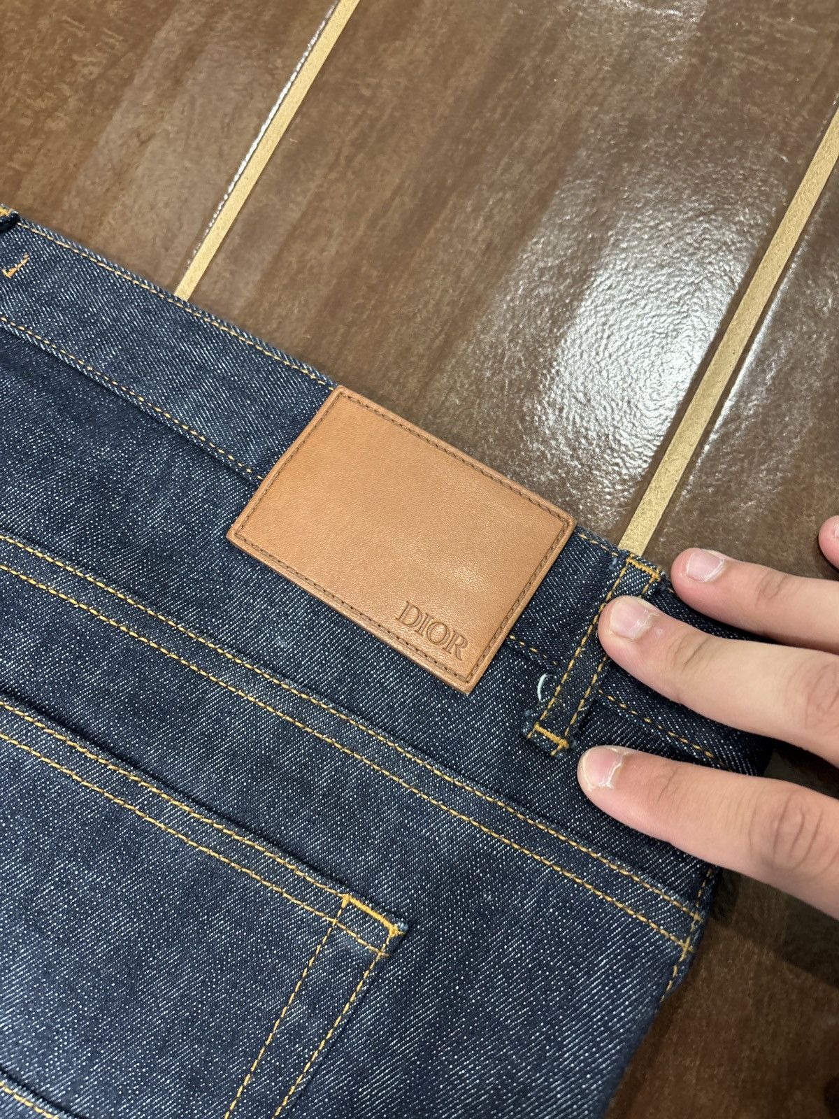 Dior LIGHT USED Dior Oblique Denim Slim Jeans Size 38 Size US 38 / EU 54 - 8 Thumbnail