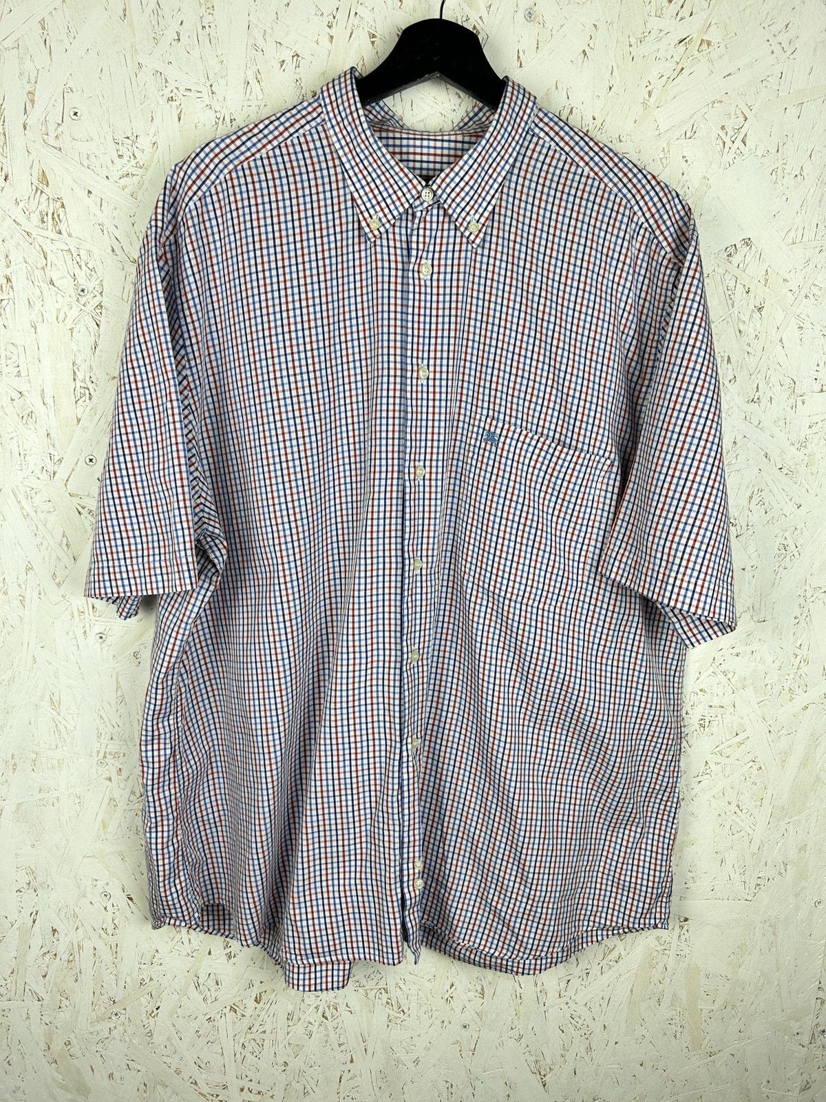 Burberry 90s Burberry London Checkered Basic Short Sleeve Shirt Size US XXL / EU 58 / 5 - 1 Thumbnail