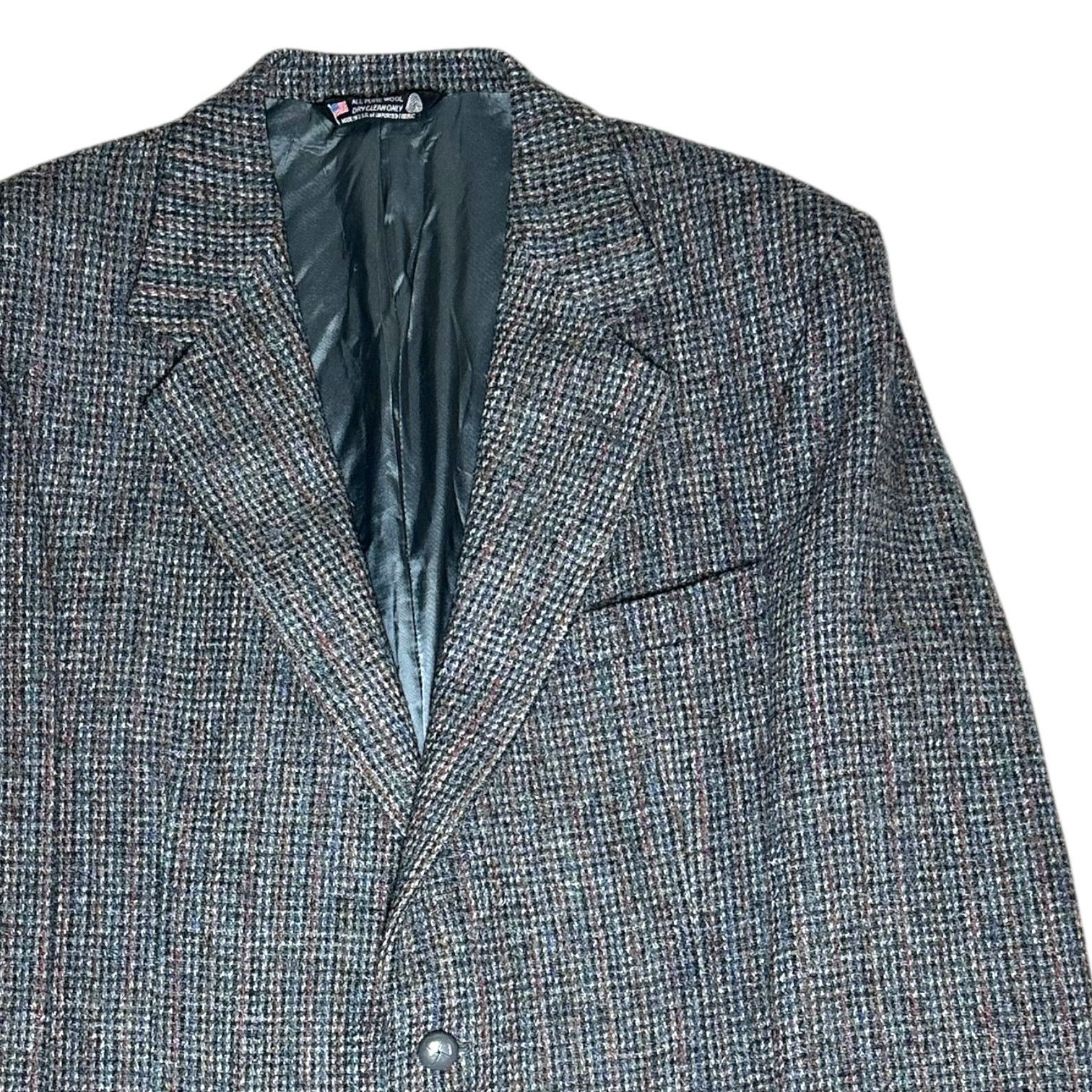 John Alexander Harris Tweed Men's Wool Blazer 44R Sport Coat