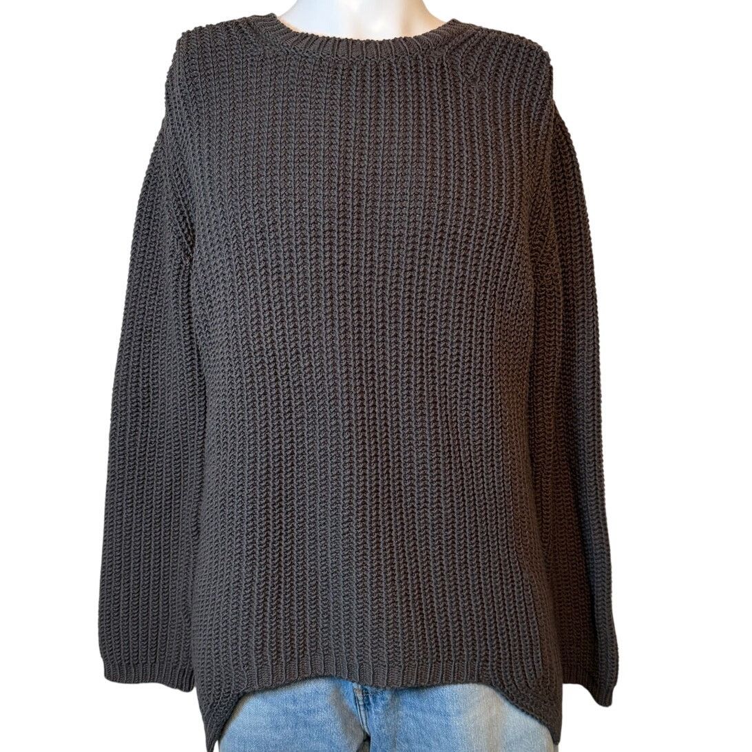 Rick Owens rare Sphinx FW15 Wool Cable Knit Sweater size XL Dark Dust Size US XL / EU 56 / 4 - 1 Thumbnail
