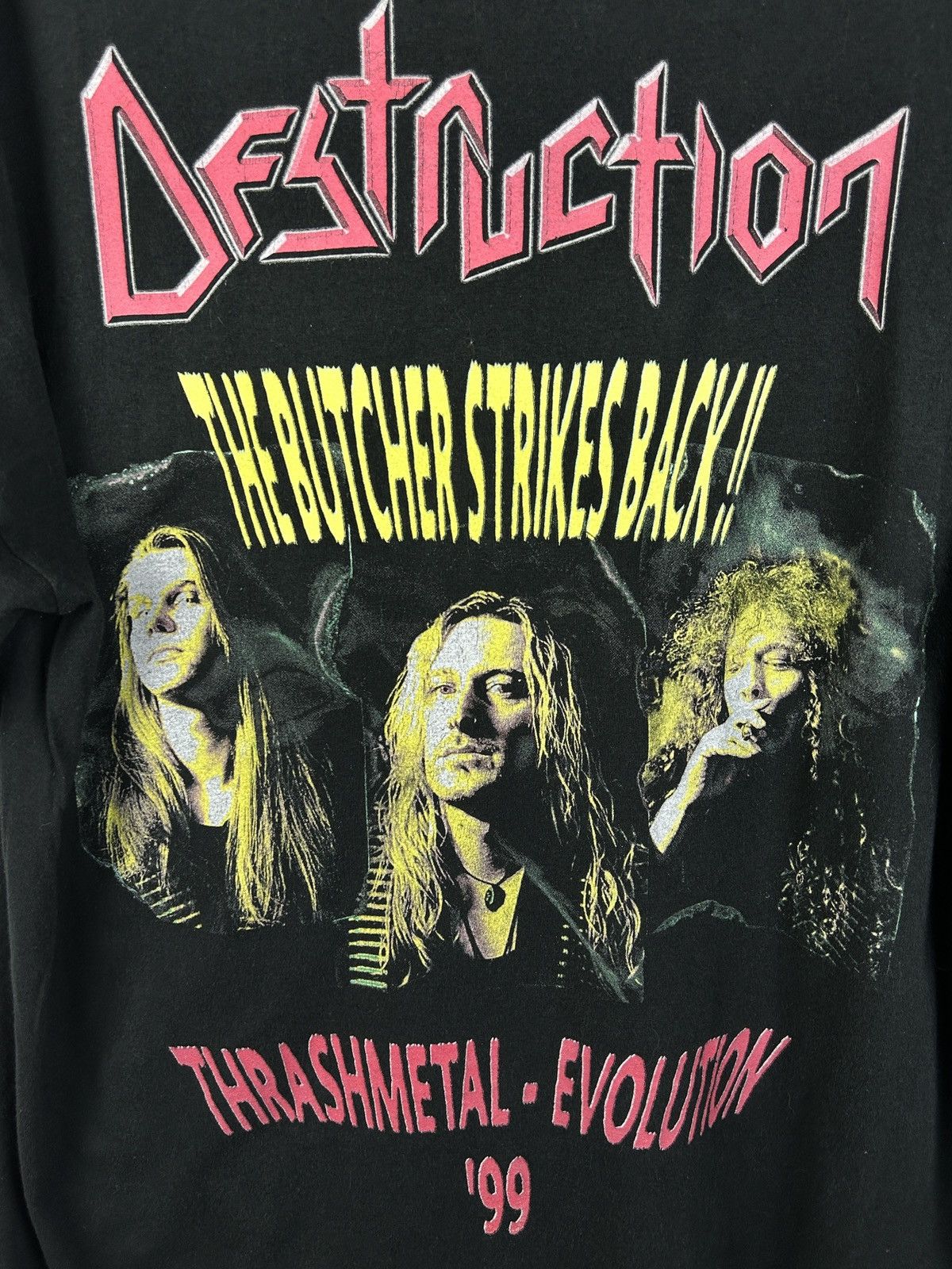 Band Tees Vintage 1999 Destruction Butcher Strikes Back Tour Shirt XL Size US XL / EU 56 / 4 - 5 Thumbnail