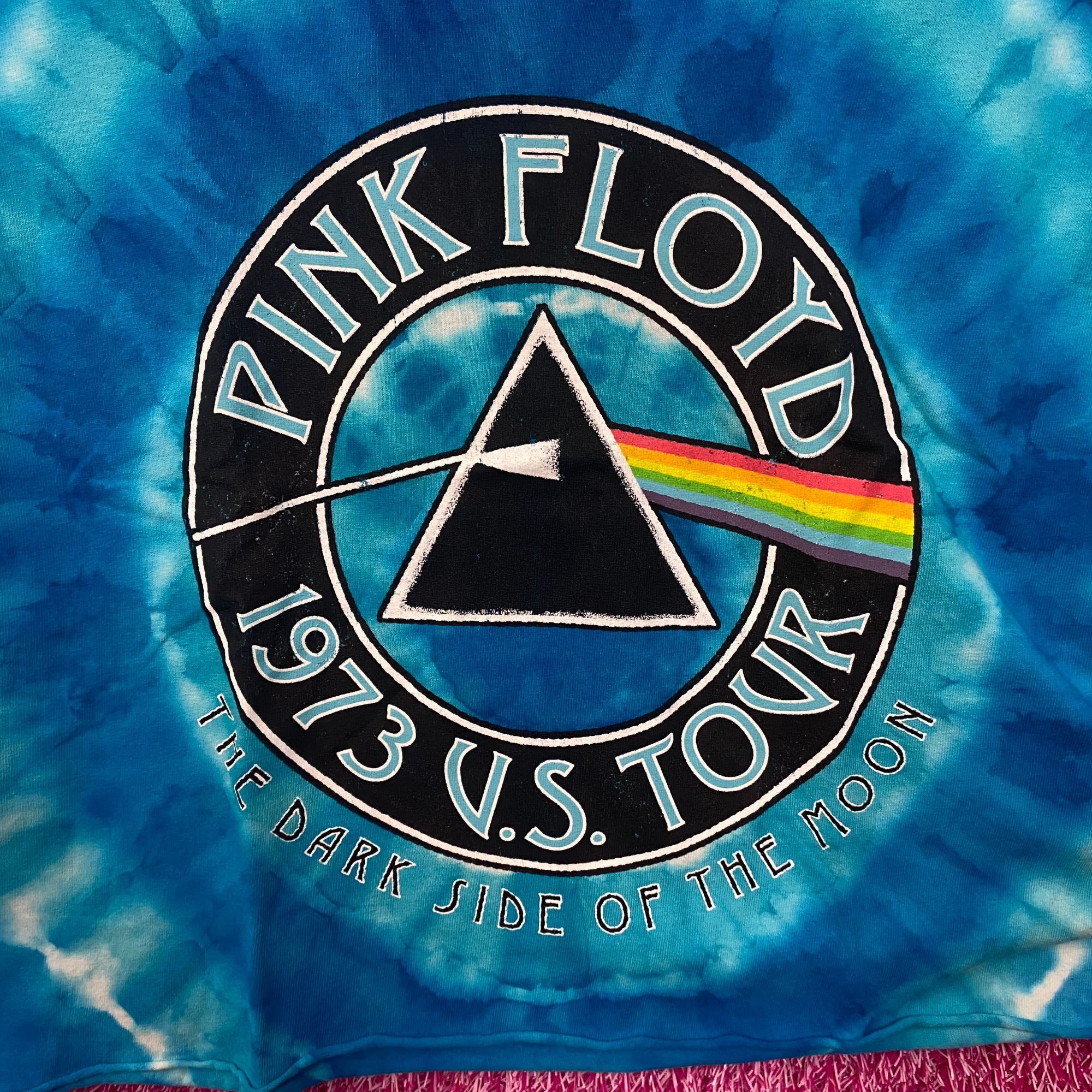 Pink Floyd Pink Floyd Dark Side of the Moon 1973 US Tour Tie Dye Crop T Size US S / EU 44-46 / 1 - 2 Thumbnail