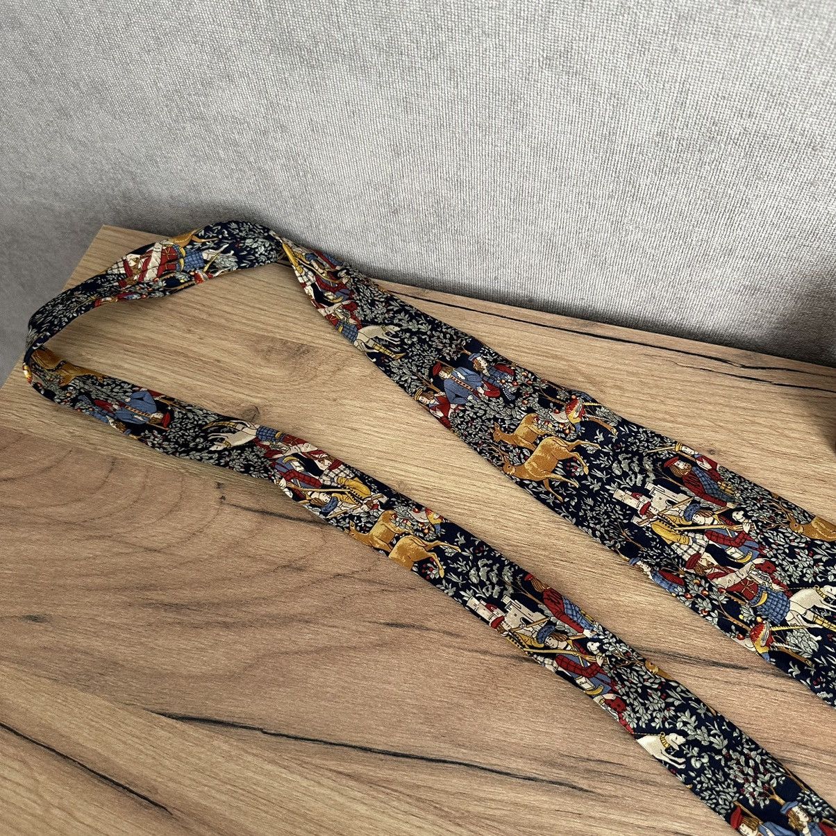 Designer Luxury Pringle Tie Silk Italy Old Money 00s Y2K Size ONE SIZE - 6 Thumbnail