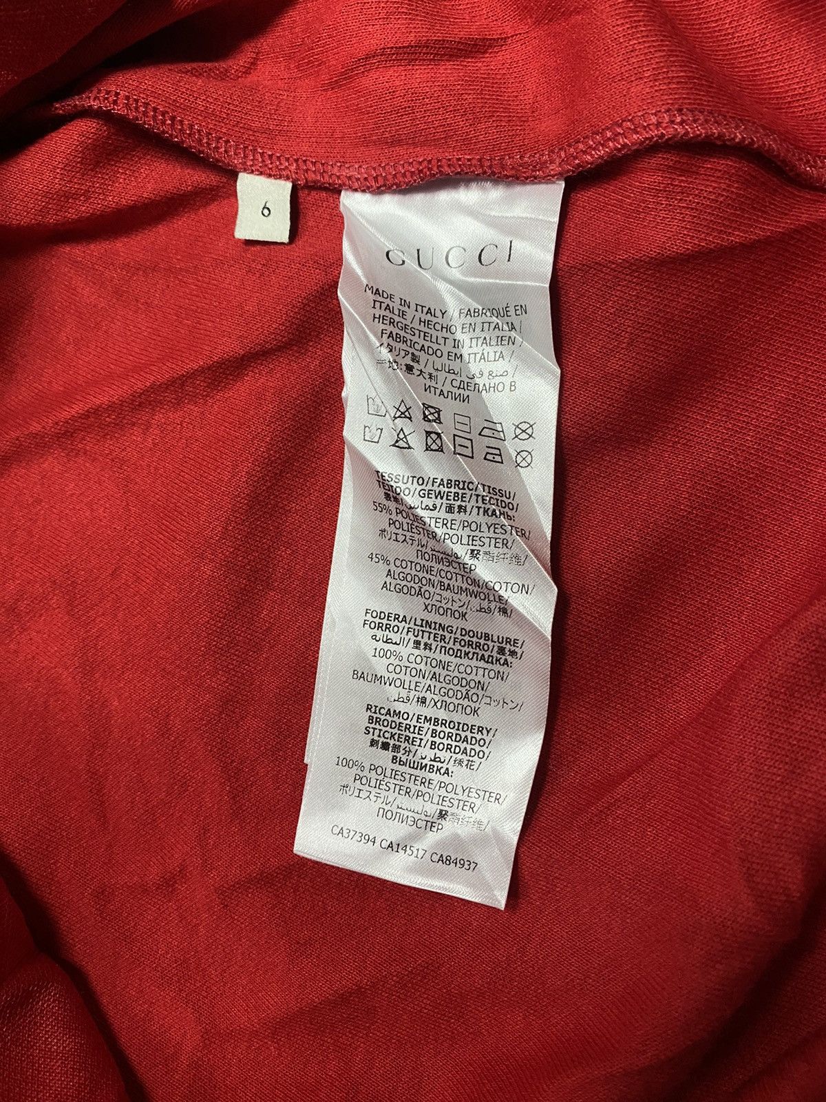 Designer × Gucci Gucci GG 100% cotton red embroidery kid's dress Size XXS / US 00 / IT 34 - 6 Thumbnail