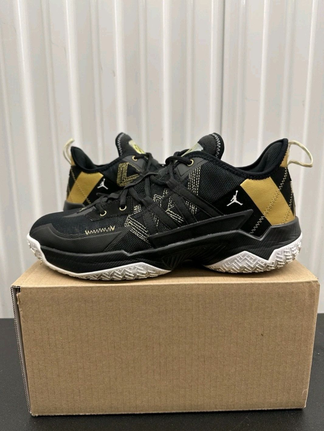 Jordan Brand Nike Air Jordan One Take 2 Black Metallic Gold Size 11.5 Men Size US 11.5 / EU 44-45 - 1 Thumbnail